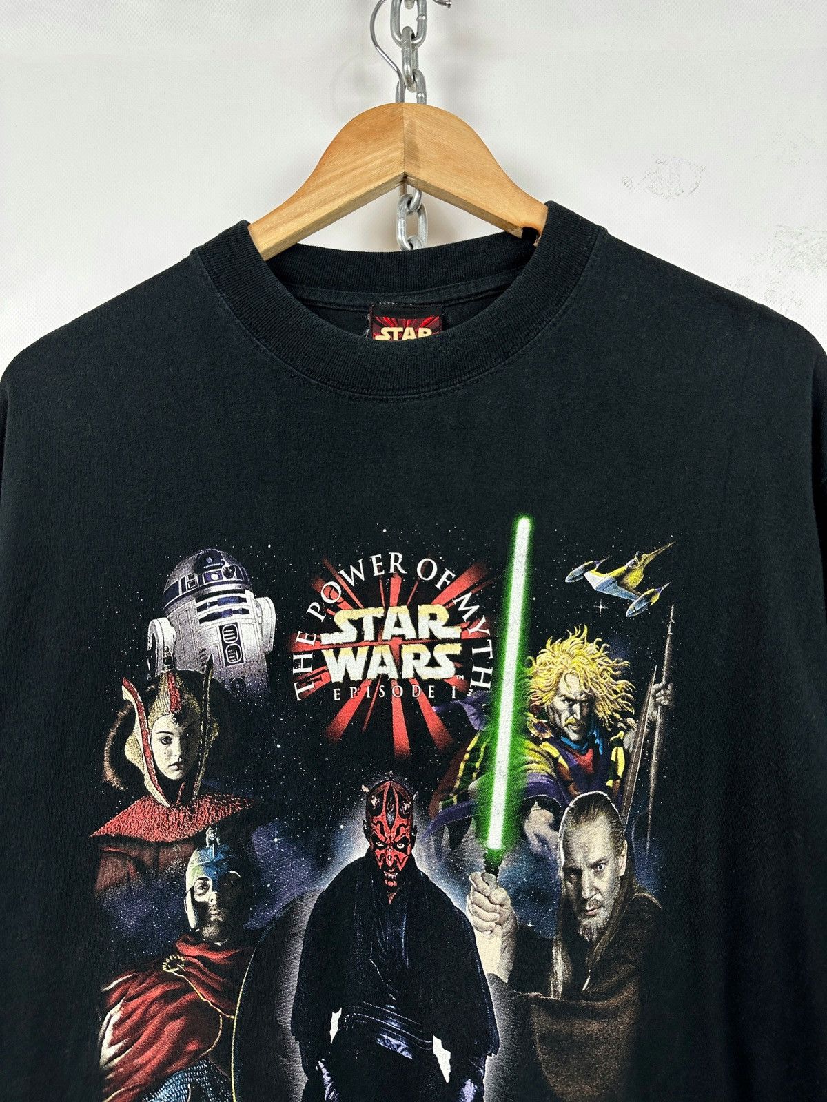 Star Wars 1999 Vintage Star Wars Episode 1 Power Of Myth Tour T-Shirt Size US XL / EU 56 / 4 - 6 Thumbnail
