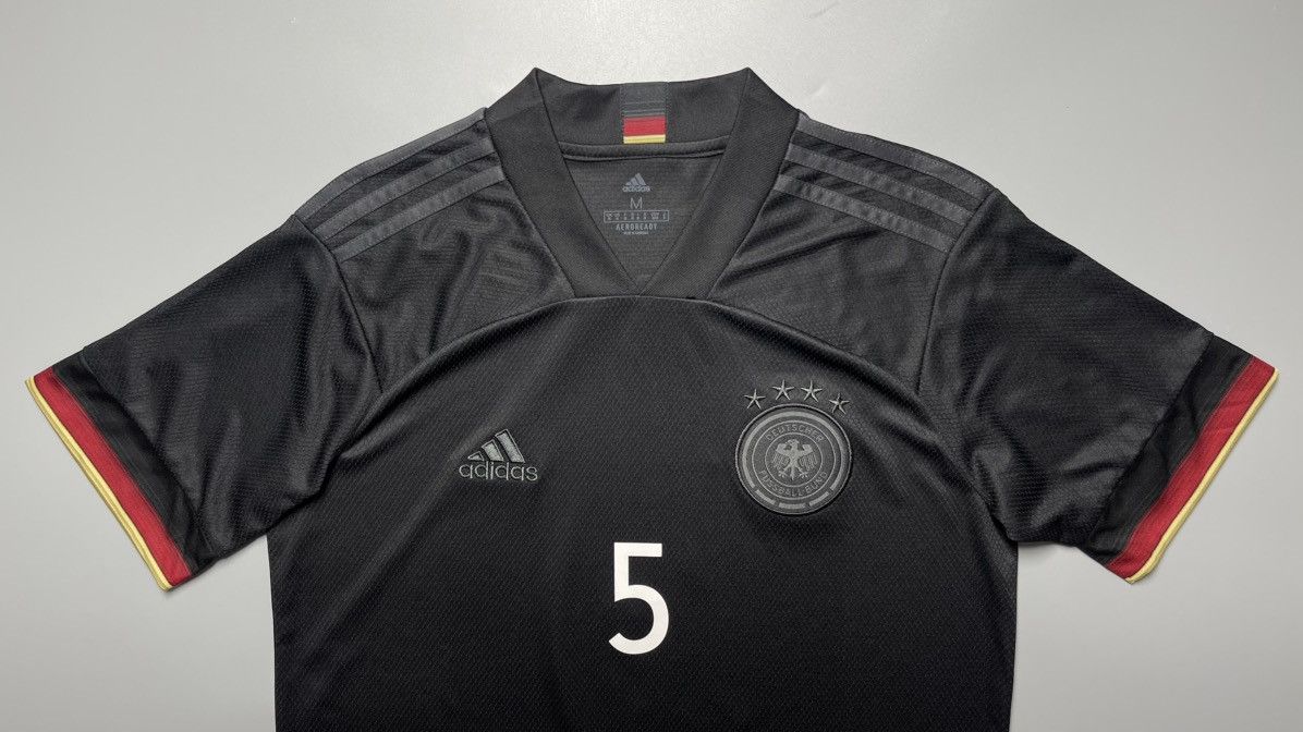 Adidas GERMANY ADIDAS 2020 EURO FOOTBALL AWAY JERSEY #5 HUMMELS Size US M / EU 48-50 / 2 - 3 Thumbnail