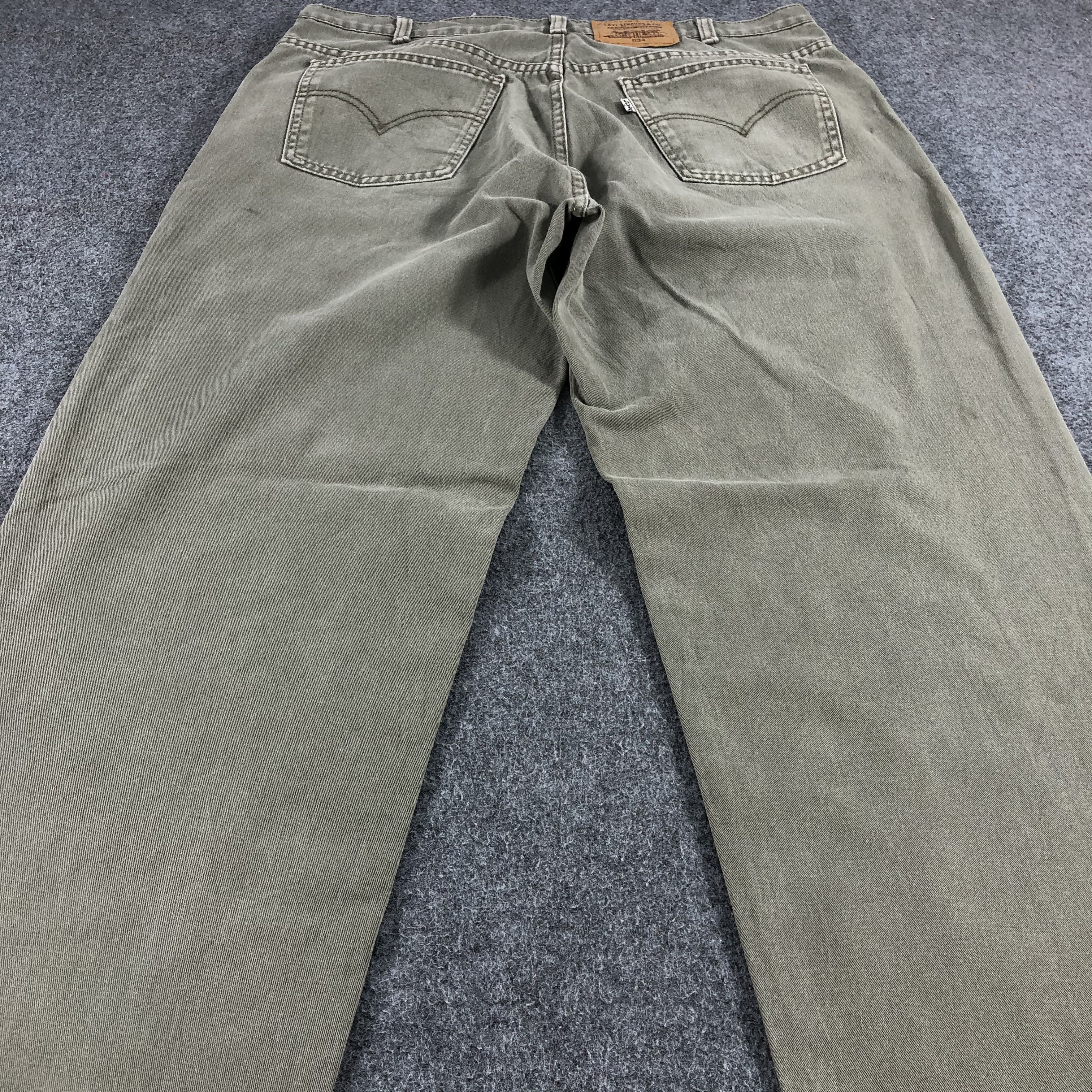 Levi's Vintage 90s Green Levis 634 Jeans-J1247 Size US 35 - 4 Thumbnail