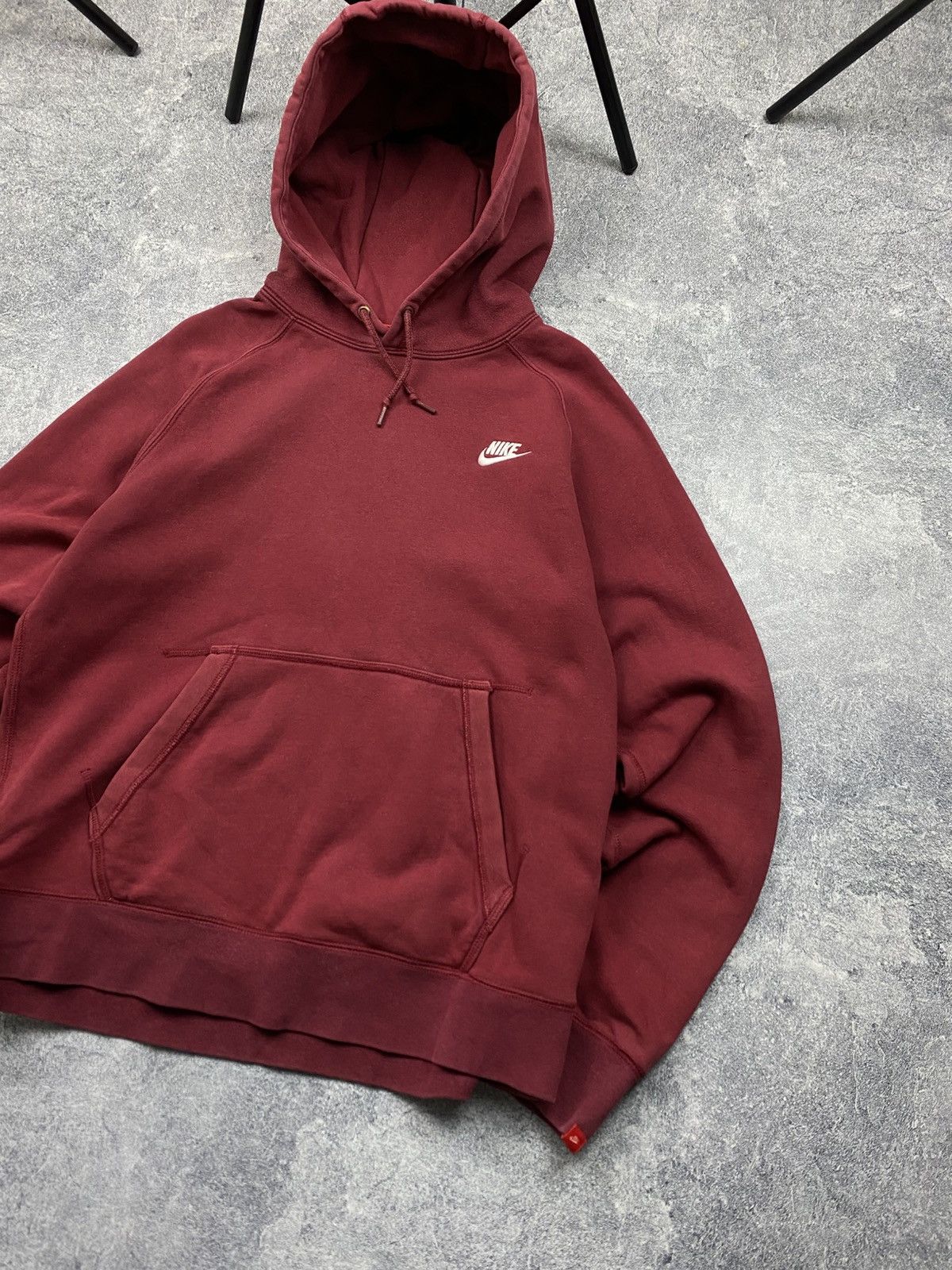 Nike × Vintage Vintage Nike Heavy Cotton Boxy Hoodie Big Logo Size US M / EU 48-50 / 2 - 3 Thumbnail