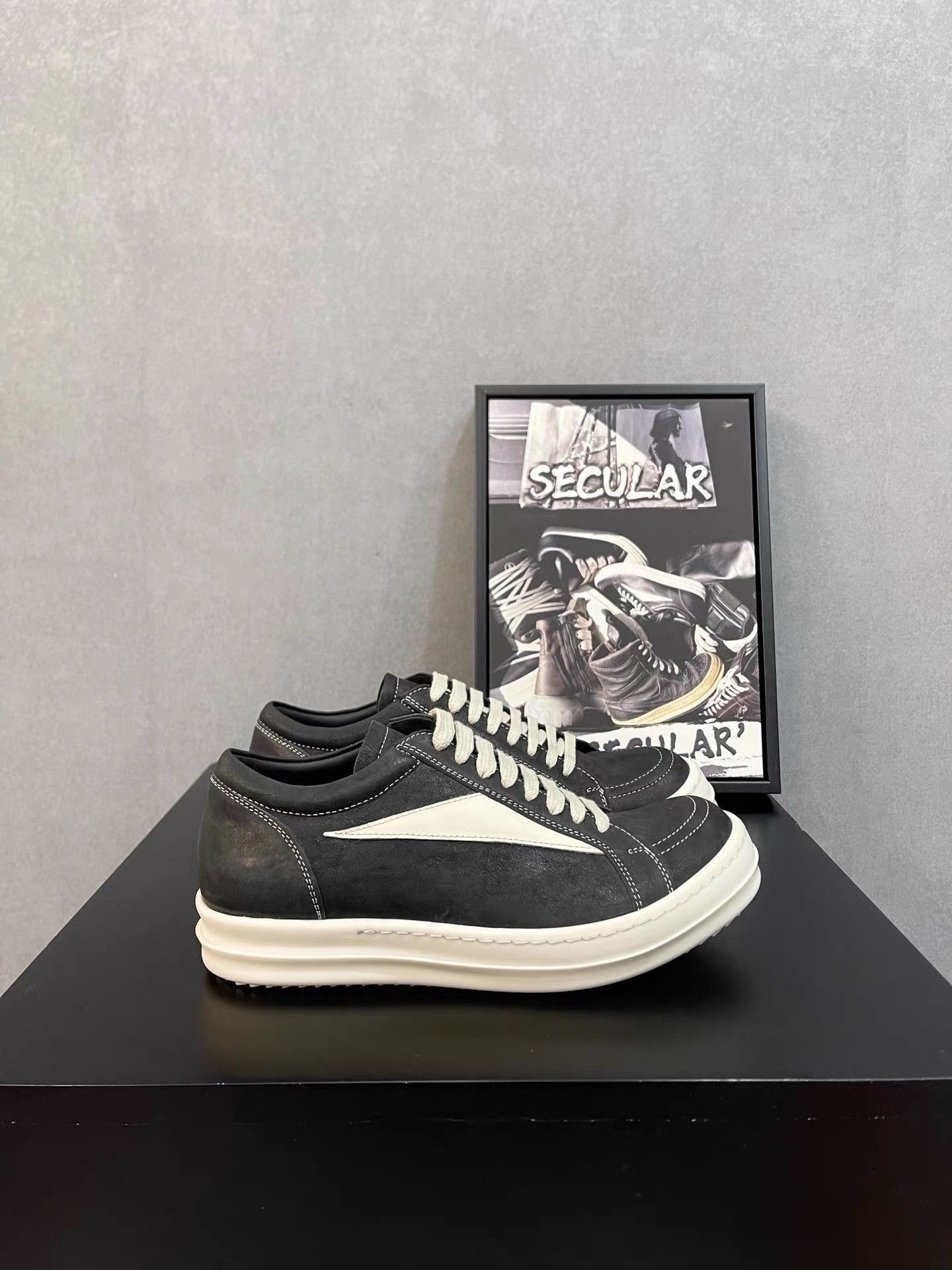 Rick Owens Rick Owens 24SS Calfskin Vintage "Vans" Women's Sneakers K34 Size US 6 / IT 36 - 4 Thumbnail