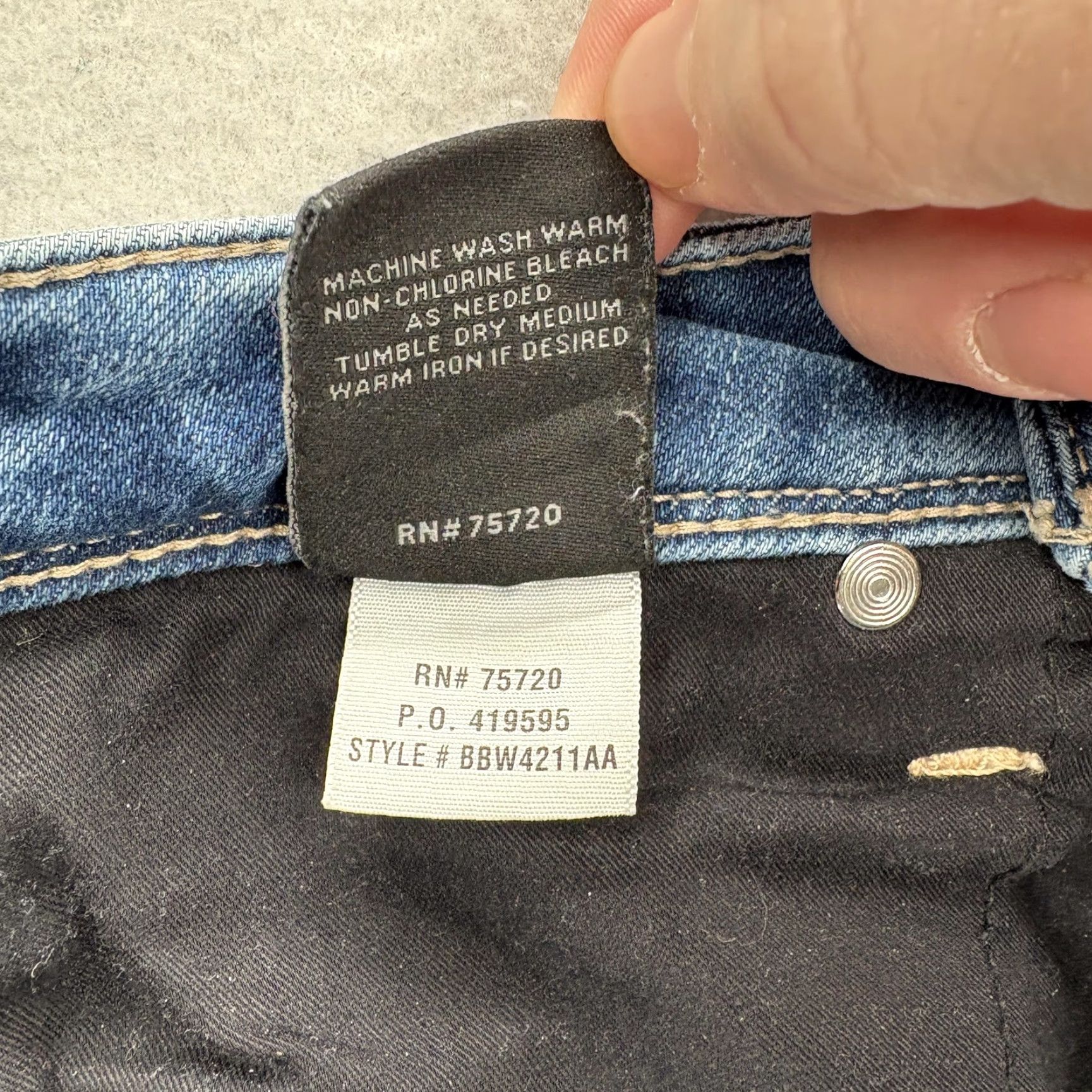 Buckle Black Buckle Black Jeans Womens 25 Blue Fit No 53 Ankle Skinny Distressed Grunge Rock Jeans Size 42" / US 20 - 7 Thumbnail