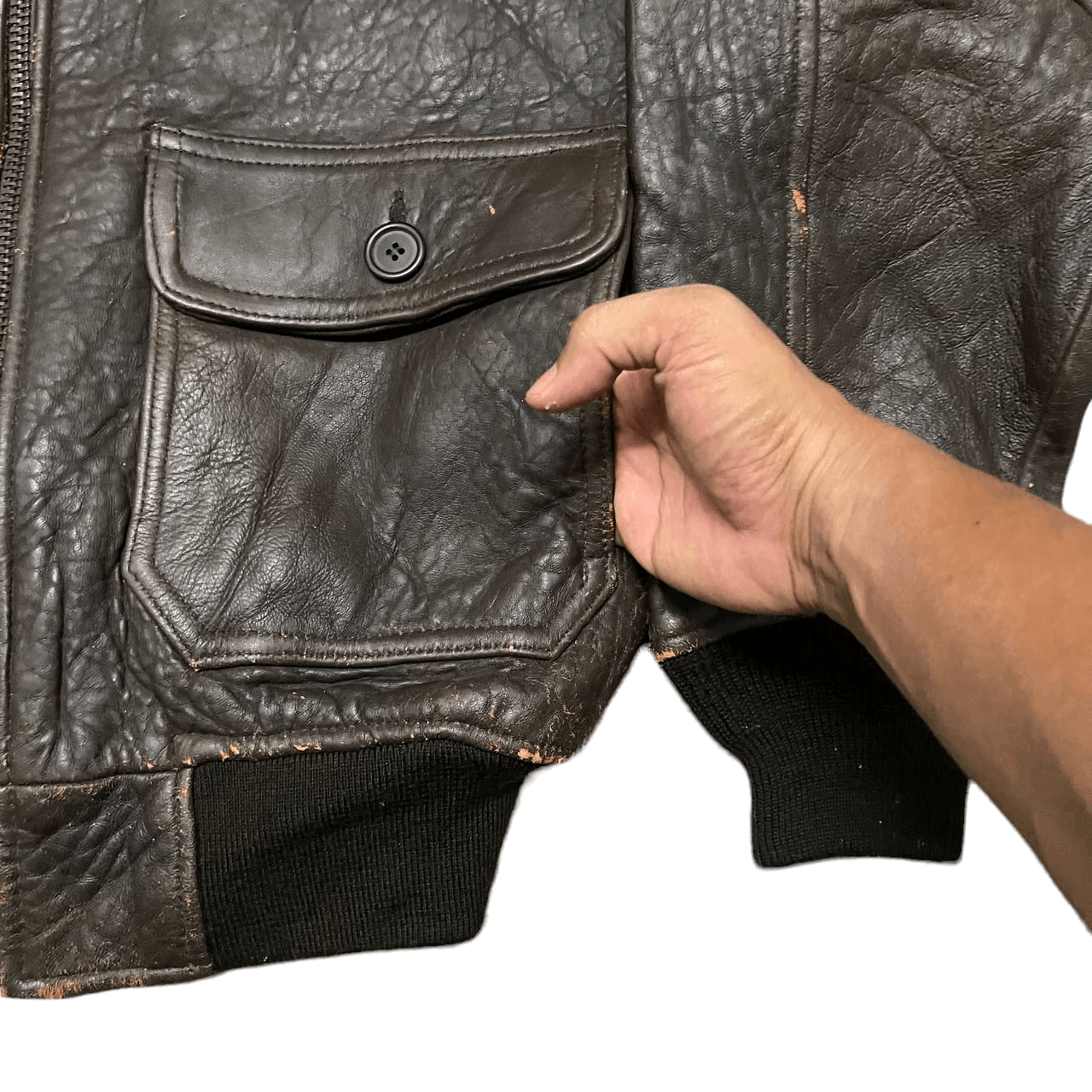Avirex Vintage Avirex G1 Military Leather Bomber Jacket Like A2 Size US S / EU 44-46 / 1 - 6 Thumbnail