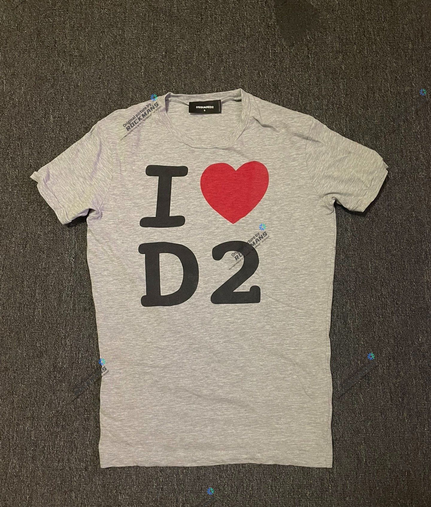 Dsquared2 Dsquared2 men's I love D2 T shirt size S/XL Size US XL / EU 56 / 4 - 7 Thumbnail
