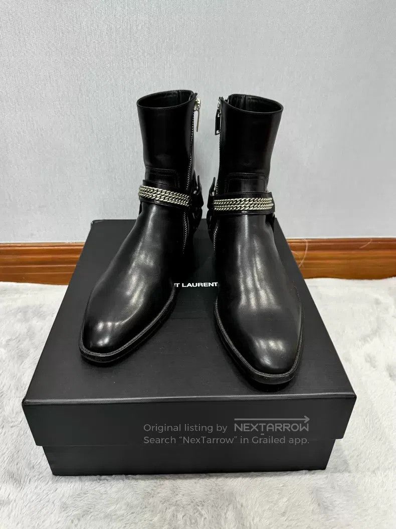 Saint Laurent Paris Saint Laurent Paris Autumn and Winter Chain Buckle Boots i Size US 7 / EU 40 - 1 Thumbnail