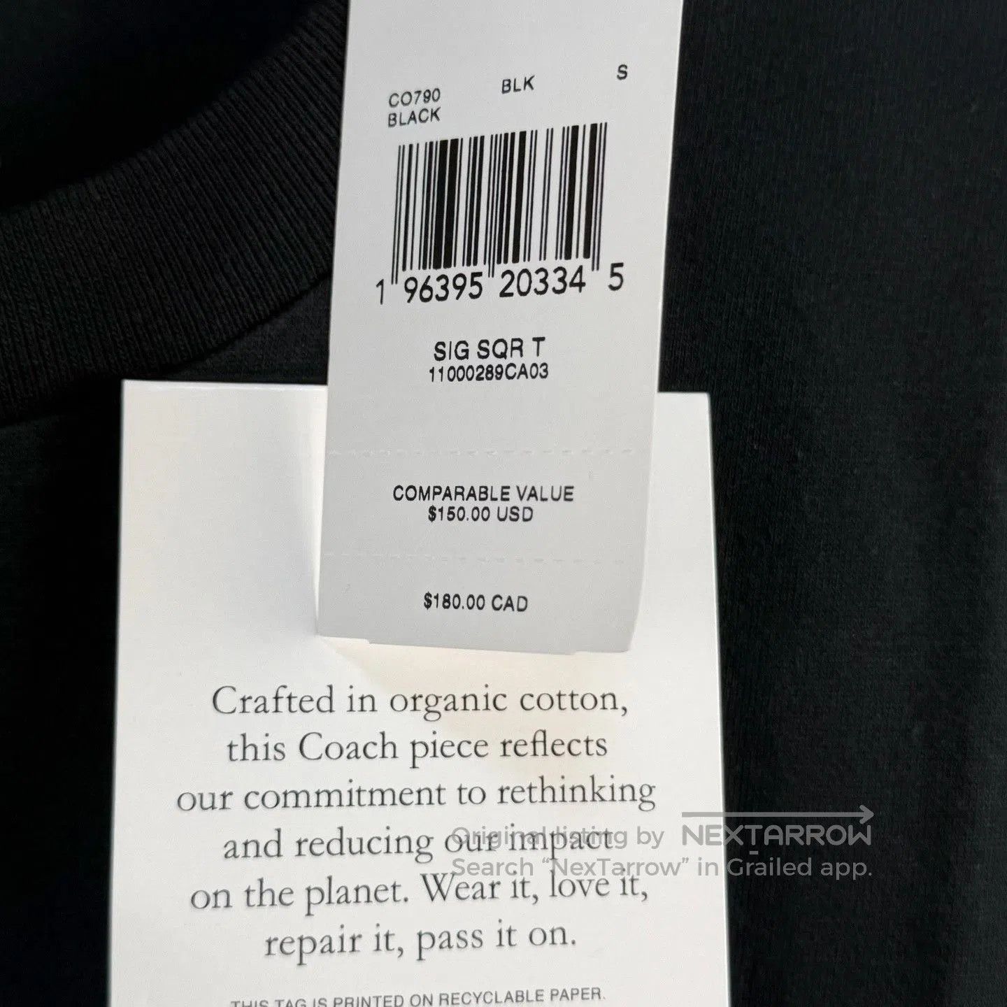 Coach COACH SS24 Square Letter Print Crewneck Tee. Size US S / EU 44-46 / 1 - 5 Thumbnail