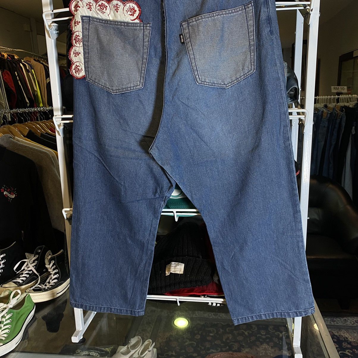 Issey Miyake Issey Miyake Ne-net Baggy Drop Crotch Denim Pants 28 Size US 28 / EU 44 - 4 Thumbnail
