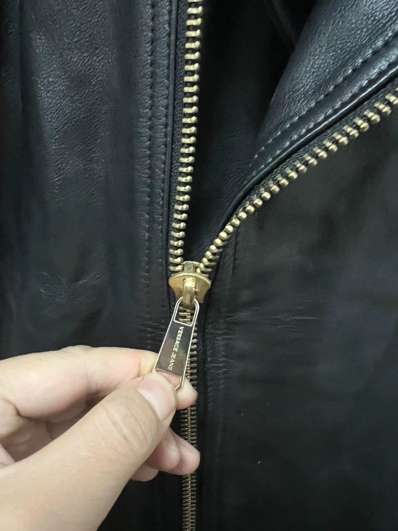 Versace Versace Calf leather jacket Size M / US 6-8 / IT 42-44 - 5 Thumbnail