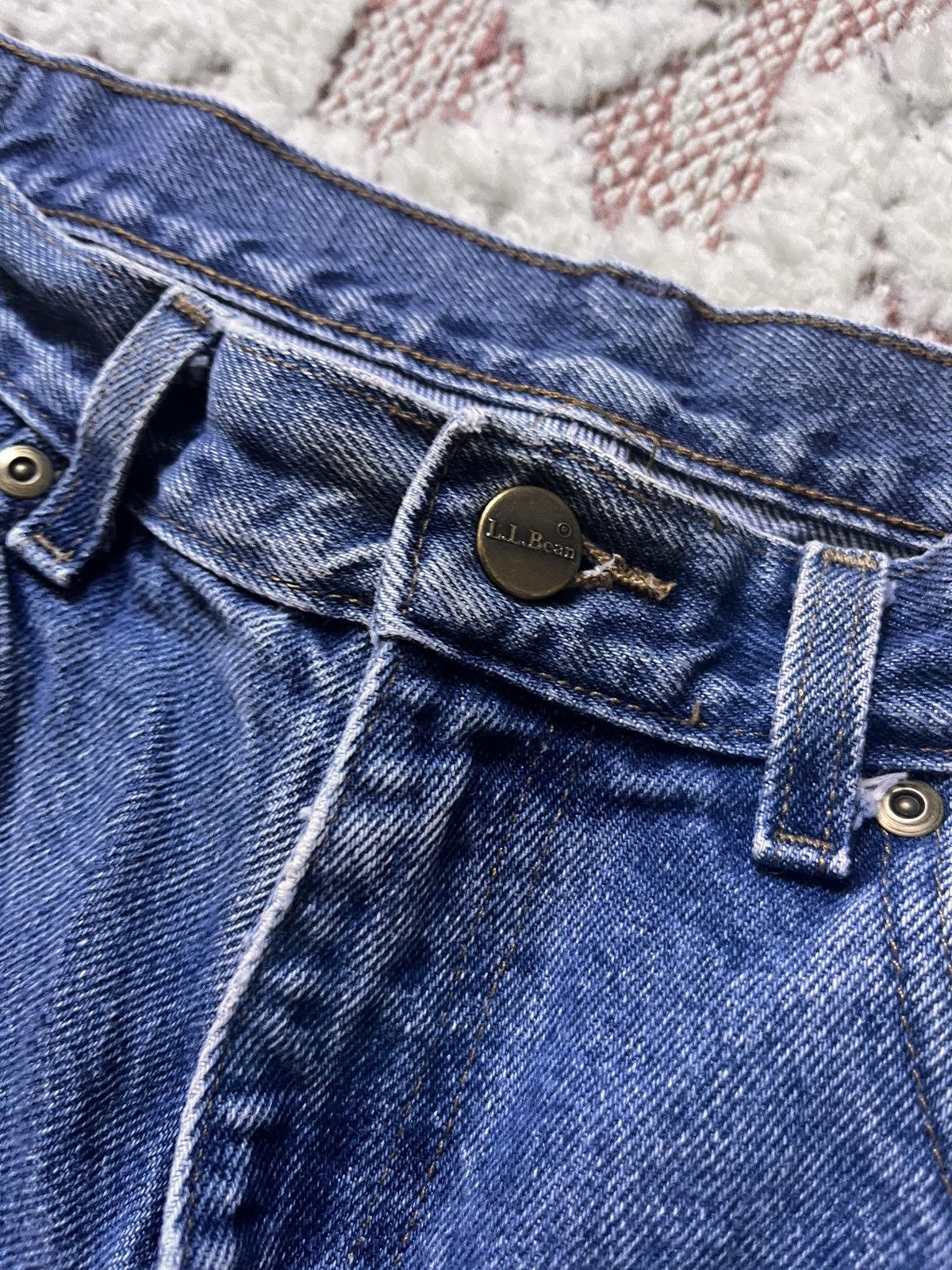 L.L. Bean × Vintage L.L.Bean Double L Jeans - Natural Fit -Vintage 2000s Denim Size US 33 - 2 Thumbnail