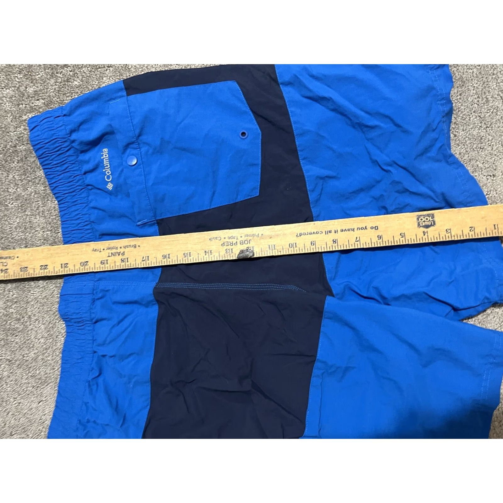 Vintage Columbia Shorts Men 7 Inseam XXL Blue Nylon Omni-Shield 50 UPF Elastic Waist Hiking Size US 39 - 4 Thumbnail