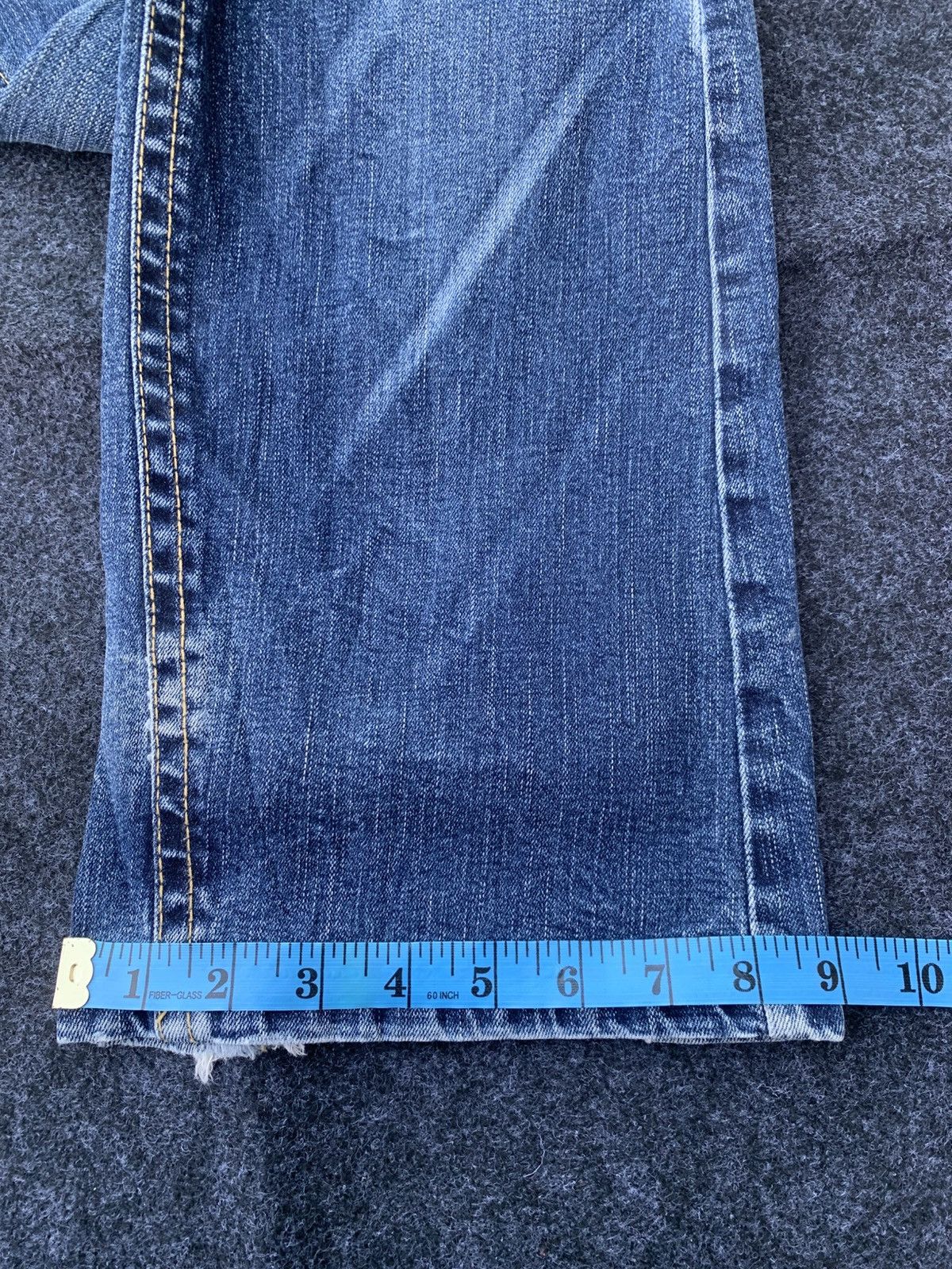 Beauty Beast Lolita Jeans Union Jack Embroidery Flared Denim Size US 32 / EU 48 - 6 Thumbnail