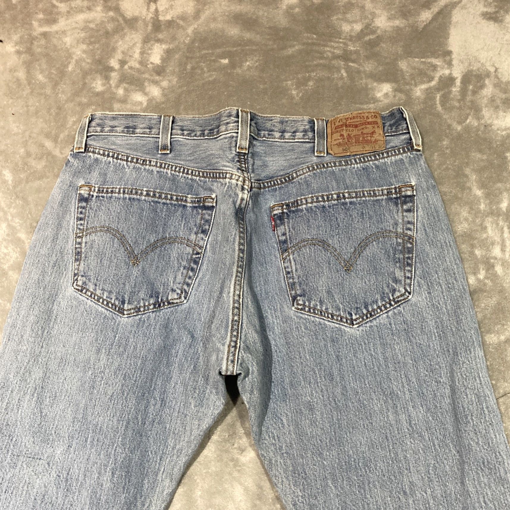 Levi's Levis 501 Jeans Men 36x29 37x30 Tag Original Fit Wash Button Fly Denim Casual Size US 38 / EU 54 - 6 Thumbnail