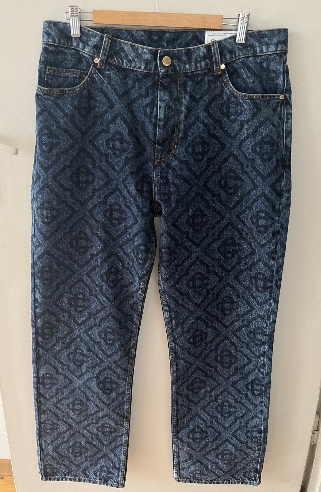 Casablanca Casablanca Laser Monogram Denim Jeans Men Sz W36 Size US 35 - 1 Thumbnail