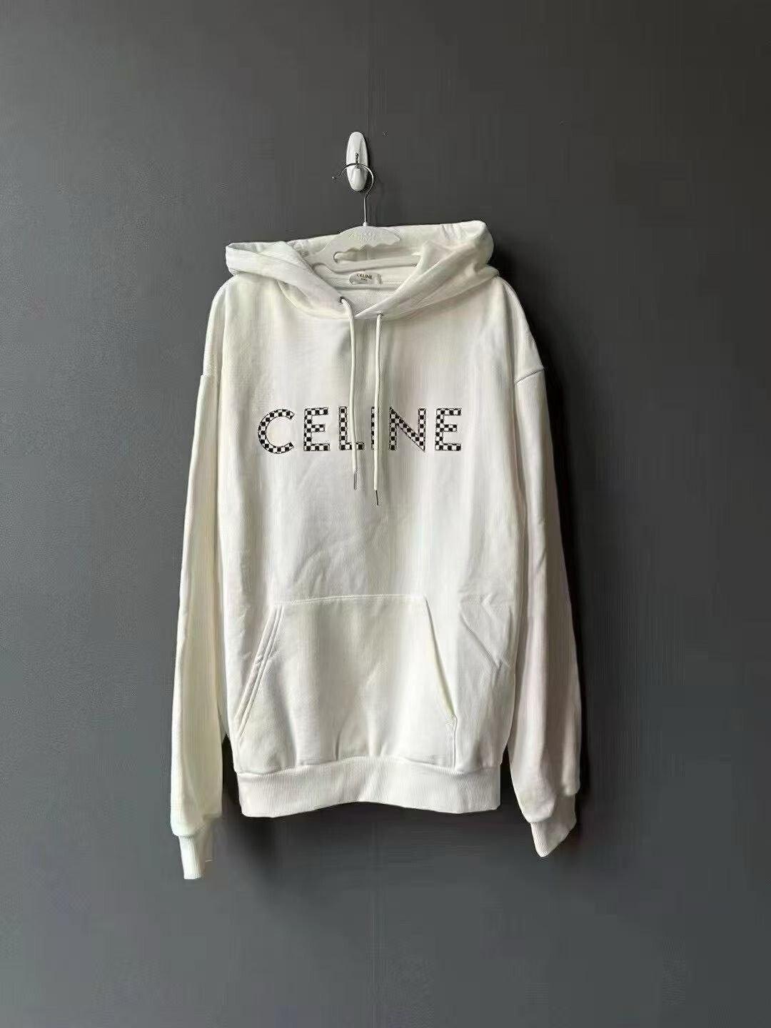 Celine Celine Checkerboard Rivet Hoodie Size US L / EU 52-54 / 3 - 1 Thumbnail