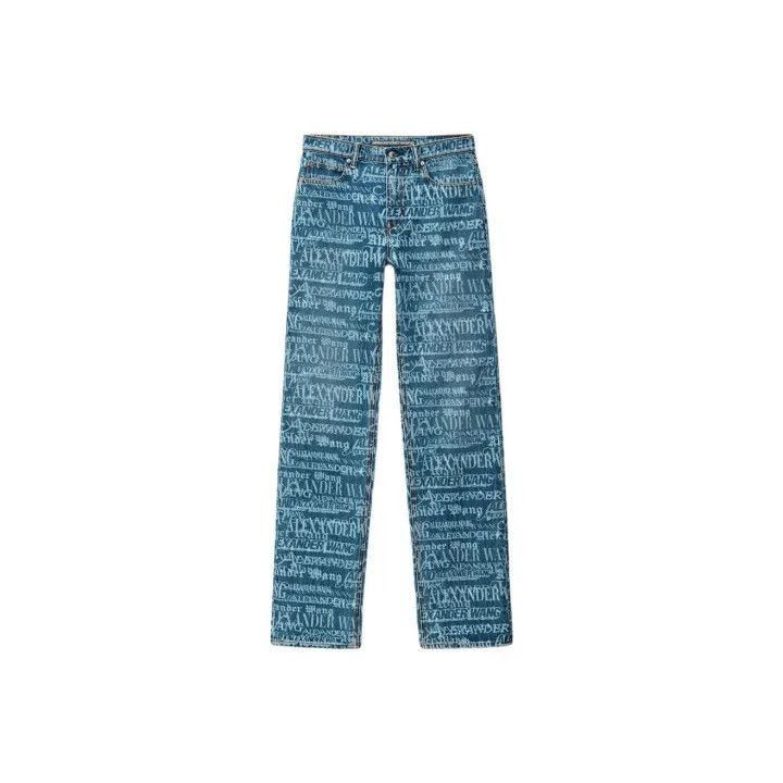Alexander Wang Alexander Wang SS24 Logo Print Denim Pants - Size 23" - 1 Thumbnail