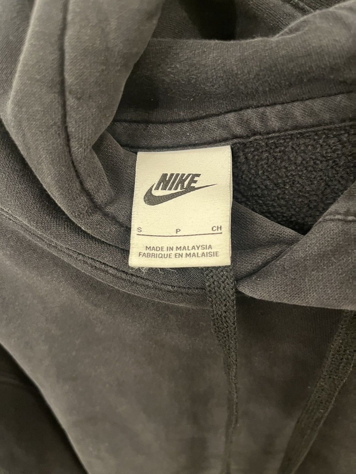 Nike washed black nike hoodie Size US S / EU 44-46 / 1 - 7 Thumbnail