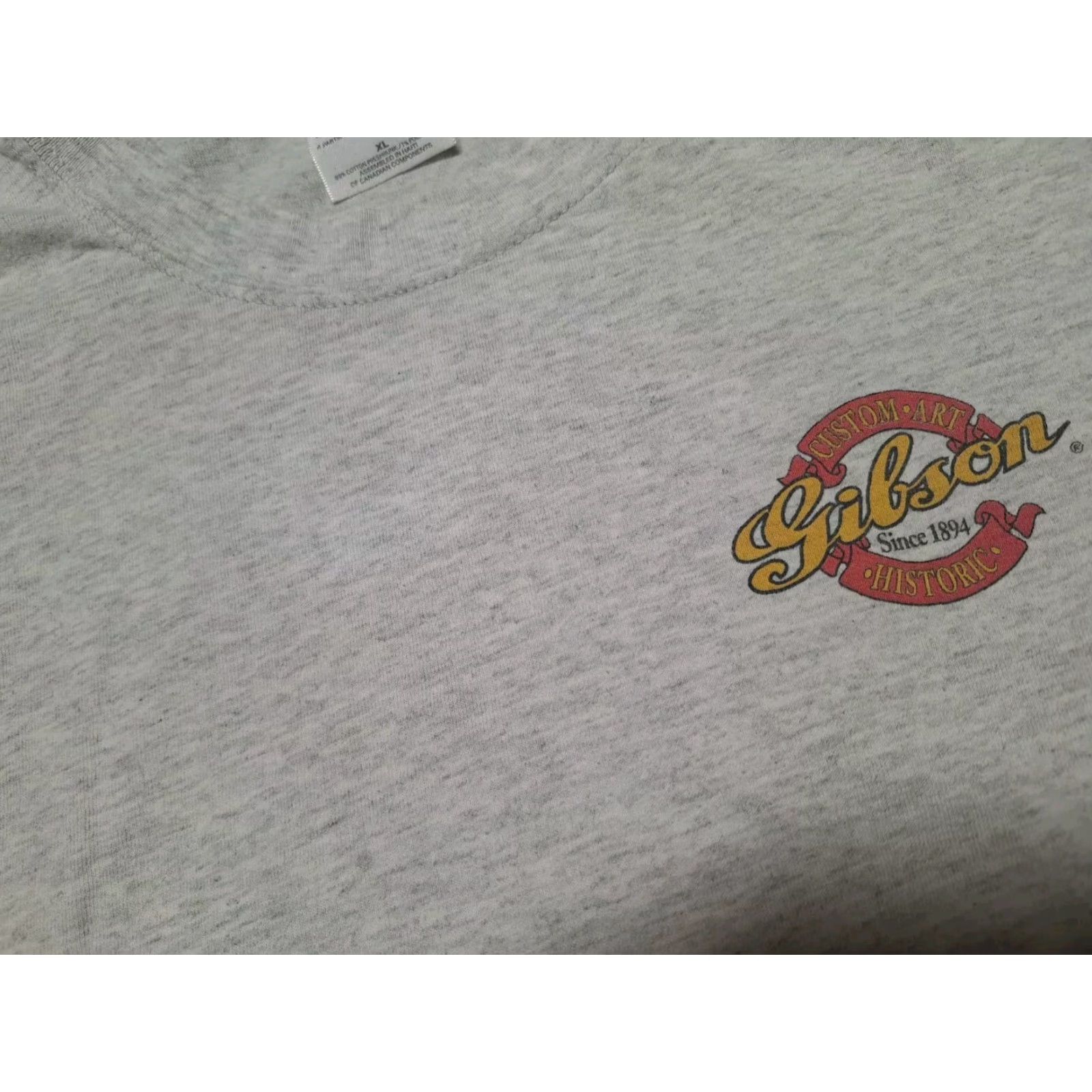 Vintage VINTAGE Gibson Guitar T-Shirt 1997 90s XL Les Paul Band Music Slash GnR Shirt Mens Gray Size US XL / EU 56 / 4 - 7 Thumbnail