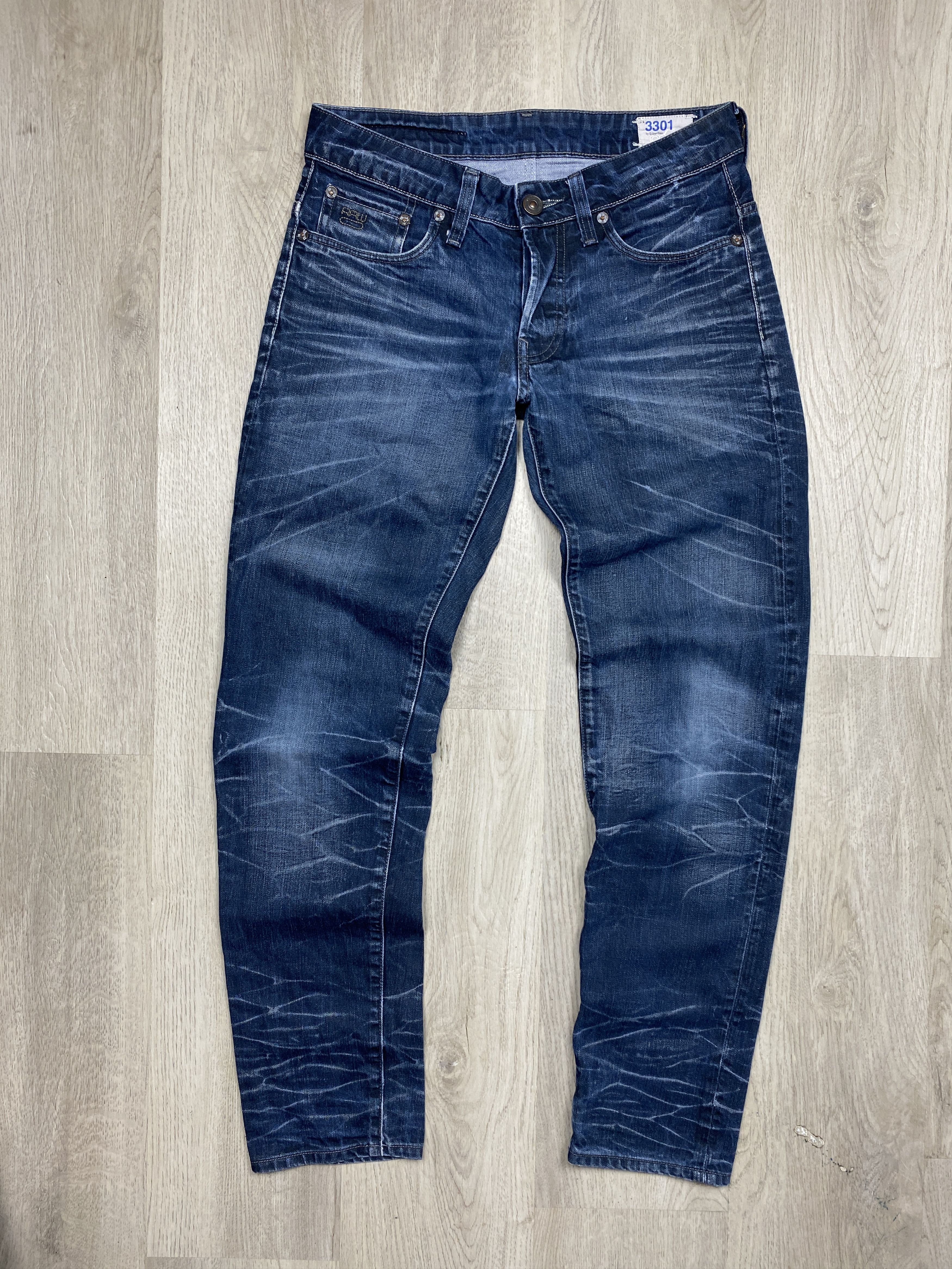 G-Star G Star Raw Low Tapered Mens Denim Pants Jeans Gstar Size US 29 - 1 Thumbnail