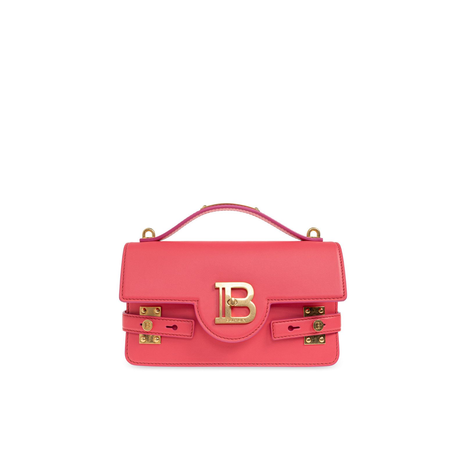 Balmain BALMAIN B-Buzz 24 Pink Leather Shoulder Bag New Size ONE SIZE - 1 Thumbnail