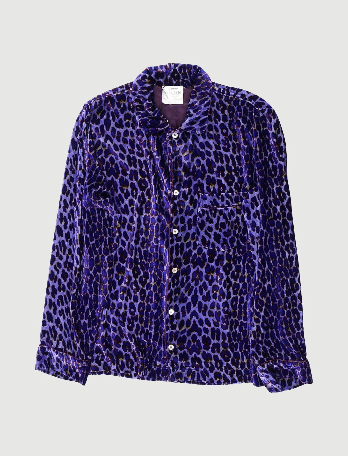 forte_forte Forte Forte purple animal print long sleeve shirt Size M / US 6-8 / IT 42-44 - 1 Thumbnail