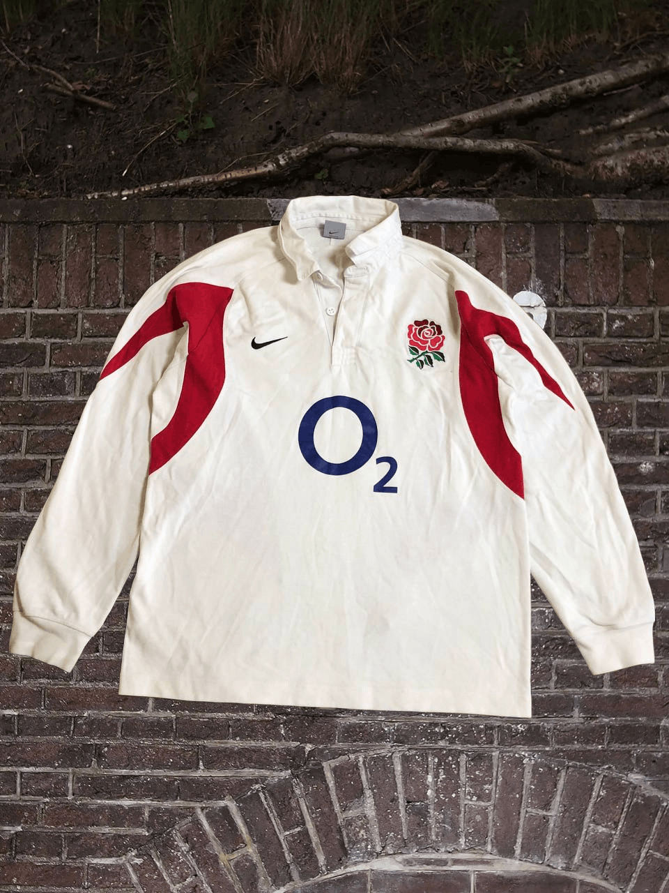 Nike Nike Vintage England Rugby League Jersey o2 Longsleeve Y2K Size US M / EU 48-50 / 2 - 1 Thumbnail