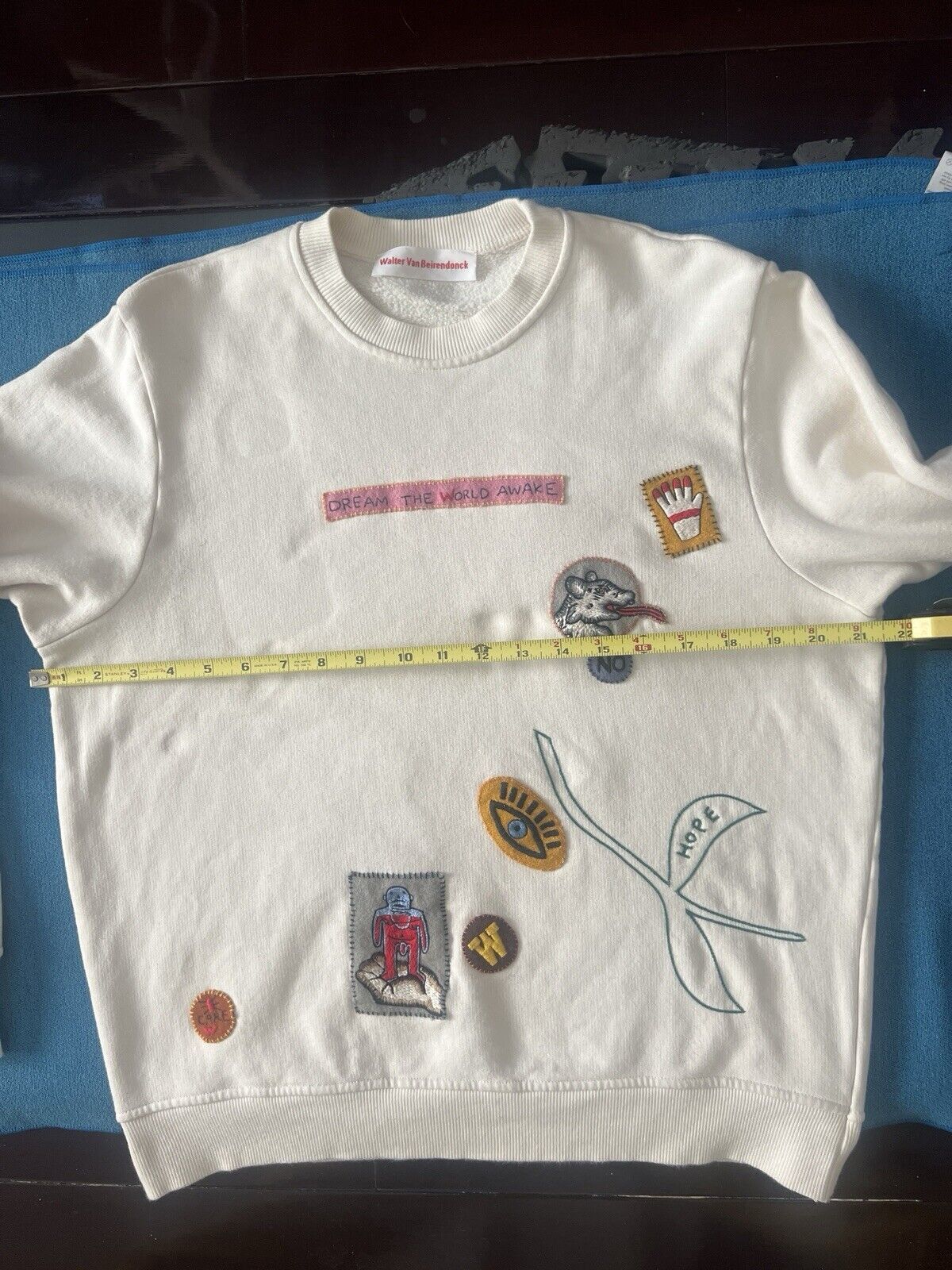 Walter Van Beirendonck Dream The World Awake Sweater With Appliques Size US L / EU 52-54 / 3 - 17 Thumbnail