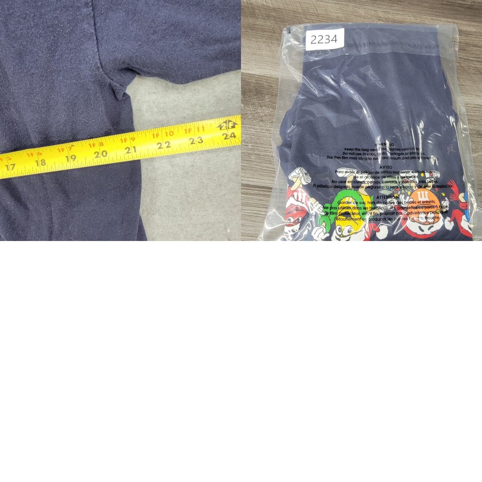 Vintage VINTAGE M&Ms Candy Christmas Shirt Blue X Large Men Size US XL / EU 56 / 4 - 8 Thumbnail