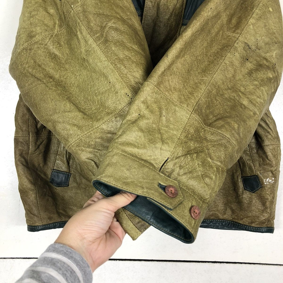 Japanese Brand 🔥VTG SHEEPSKIN LEATHER JACKET CION GINZA TOKYO ISSEY MIYAKE Size US M / EU 48-50 / 2 - 15 Thumbnail