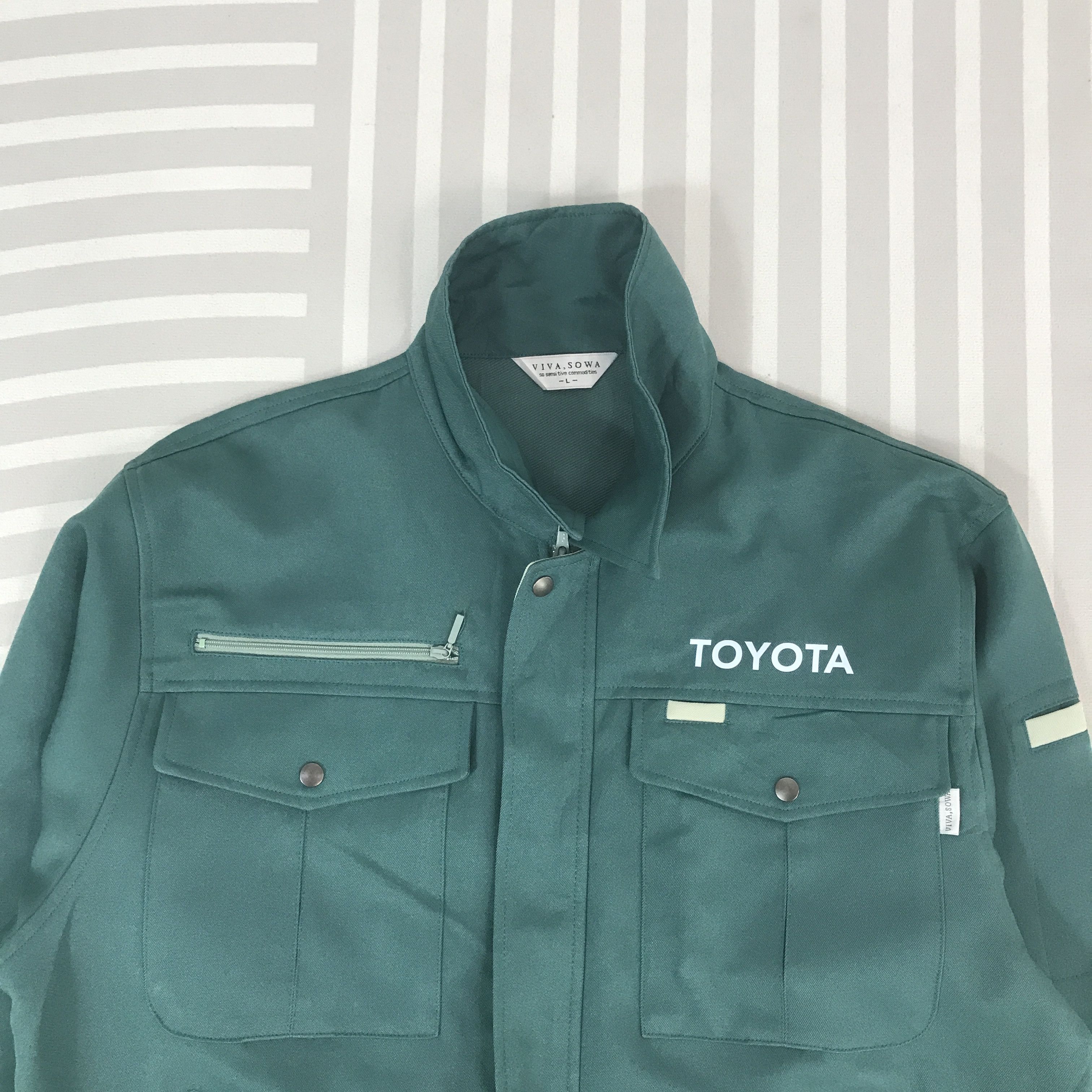 Japanese Brand Vintage Toyota Racing work japan uniform custom Jacket Size US L / EU 52-54 / 3 - 4 Thumbnail