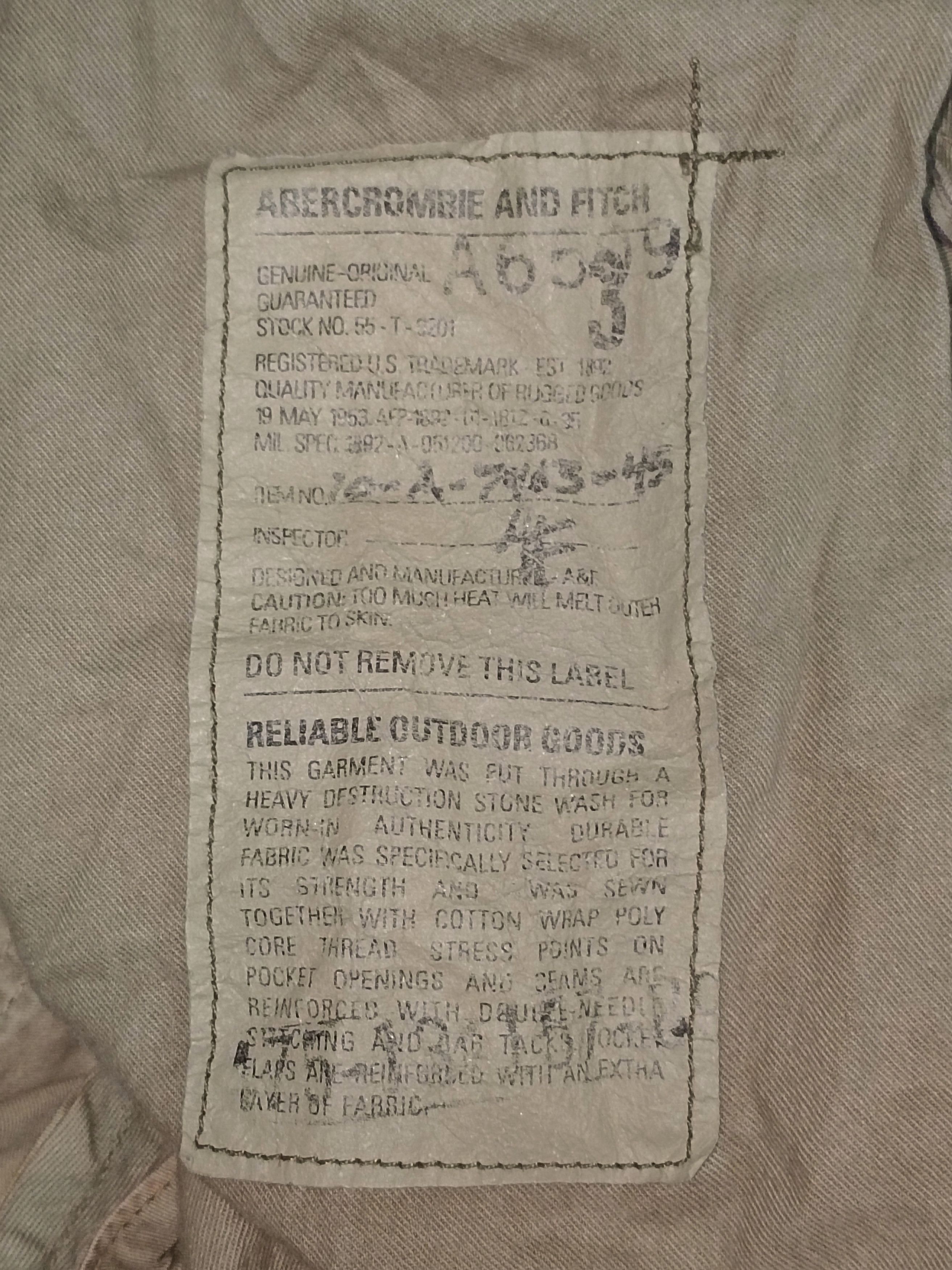 Abercrombie & Fitch Vintage Abercrombie Fitch Khaki Cargo Baggy Paratrooper Y2K Size US 34 / EU 50 - 11 Thumbnail