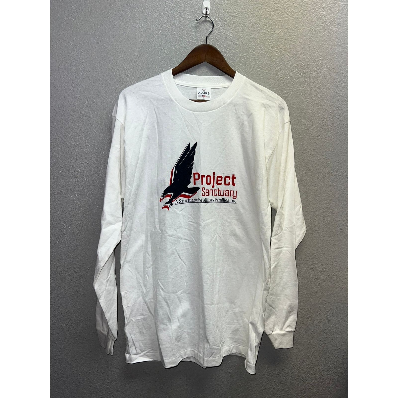 Vintage Vintage Project Sanctuary Shirt Military Family White Large Size US L / EU 52-54 / 3 - 1 Thumbnail