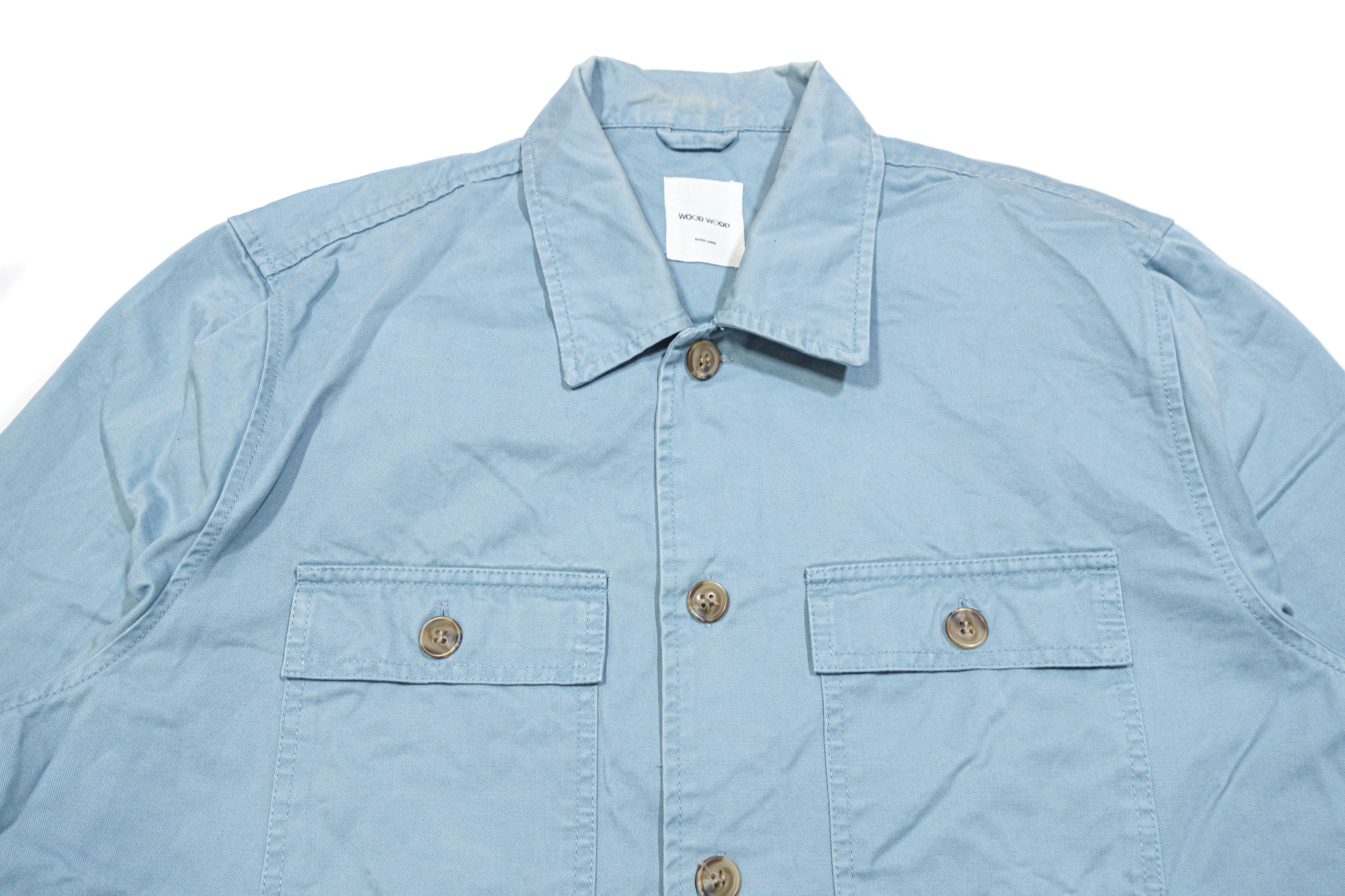 Wood Wood SS19 Fabian Work Overshirt Size US XL / EU 56 / 4 - 3 Thumbnail
