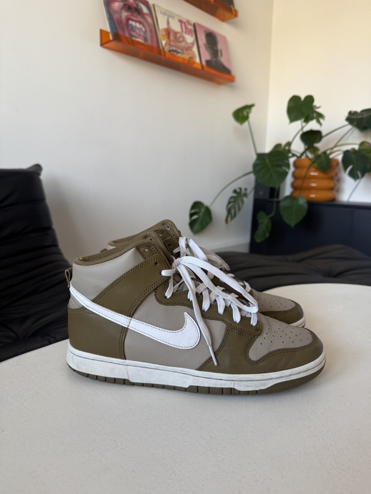 Nike Dunk High Light Chocolate Mocha Sneakers Streetwear