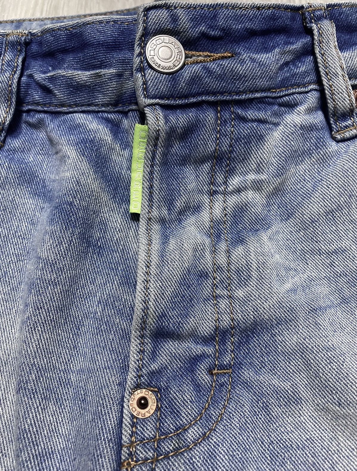 Dsquared2 Women’s Dsquared2 Washed Torn Distressed Jeans Denim Dyed Size 28" / US 6 / IT 42 - 14 Thumbnail