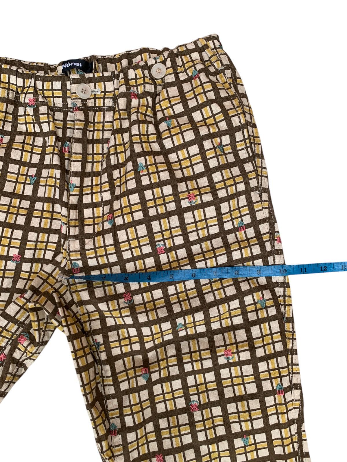 Issey Miyake × Japanese Brand × Ne-Net Ne net tartan pants Size 31" - 8 Thumbnail