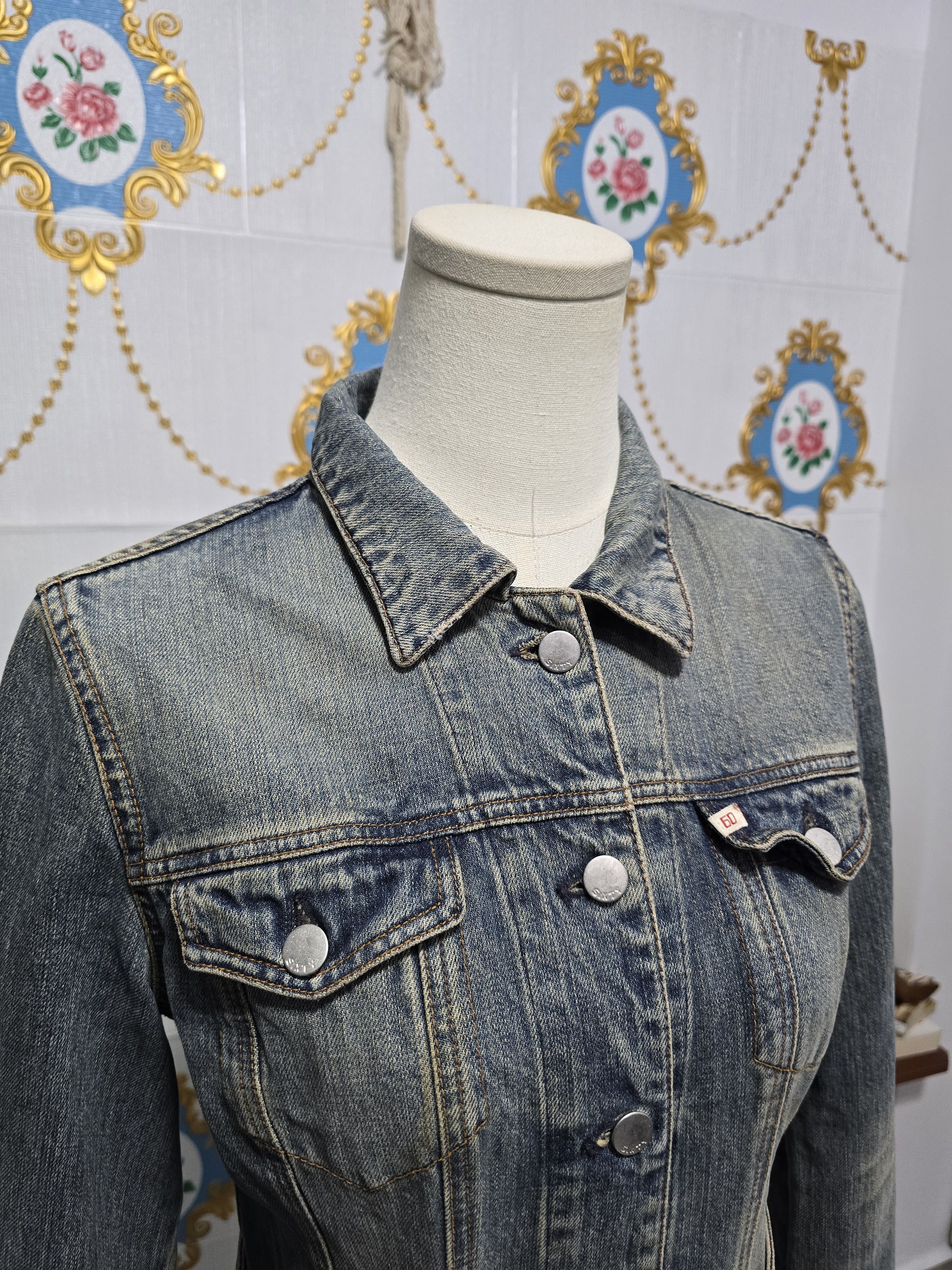 Miss Sixty × Vintage MISS SIXTY large Denim Vintage Jacket LIKE NEW CONDITION Size L / US 10 / IT 46 - 4 Thumbnail