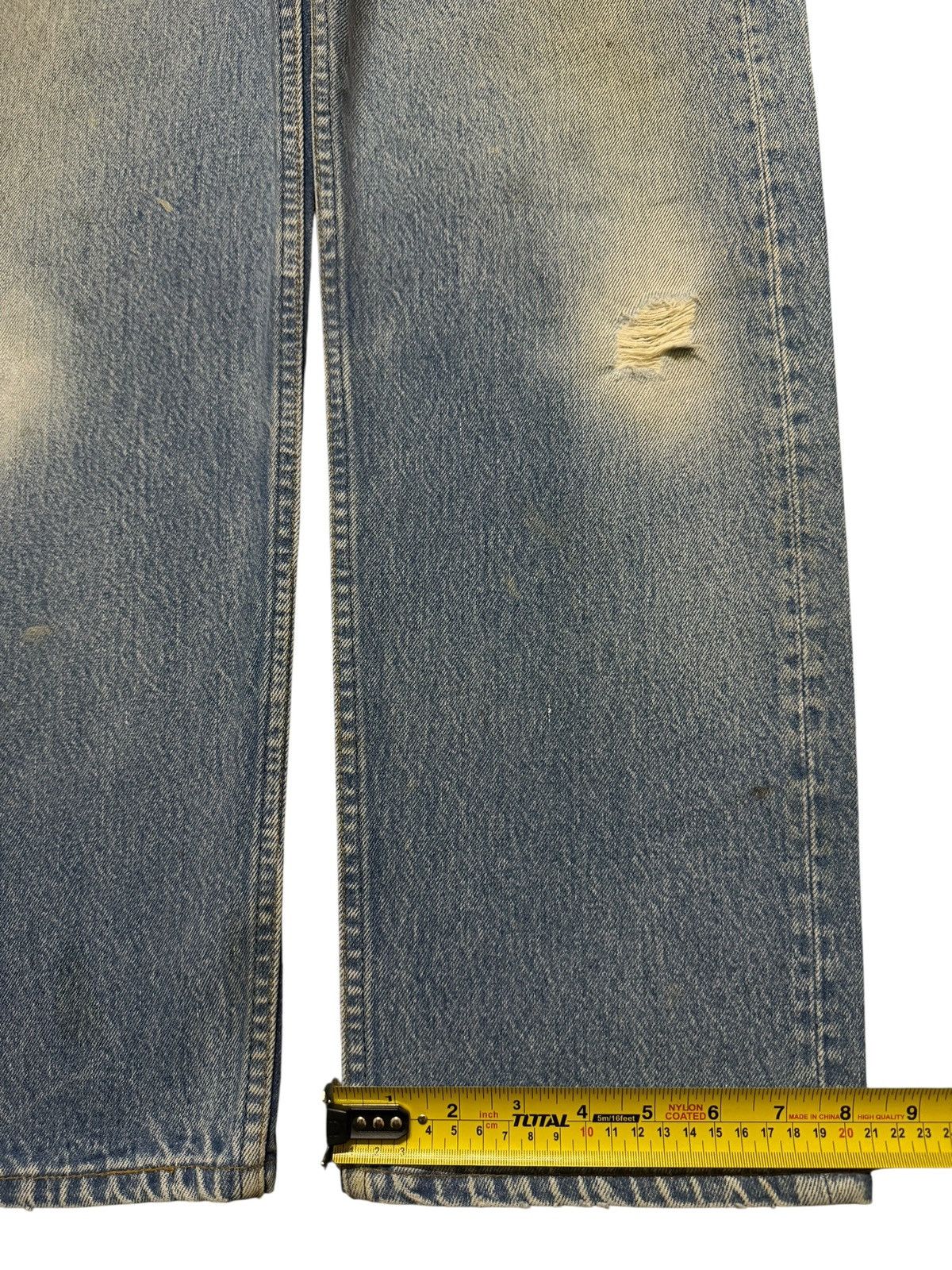 Levi's Vintage 80s Levis 501xx Blue Mud Wash Faded Straight Leg Fit Size US 33 - 14 Thumbnail