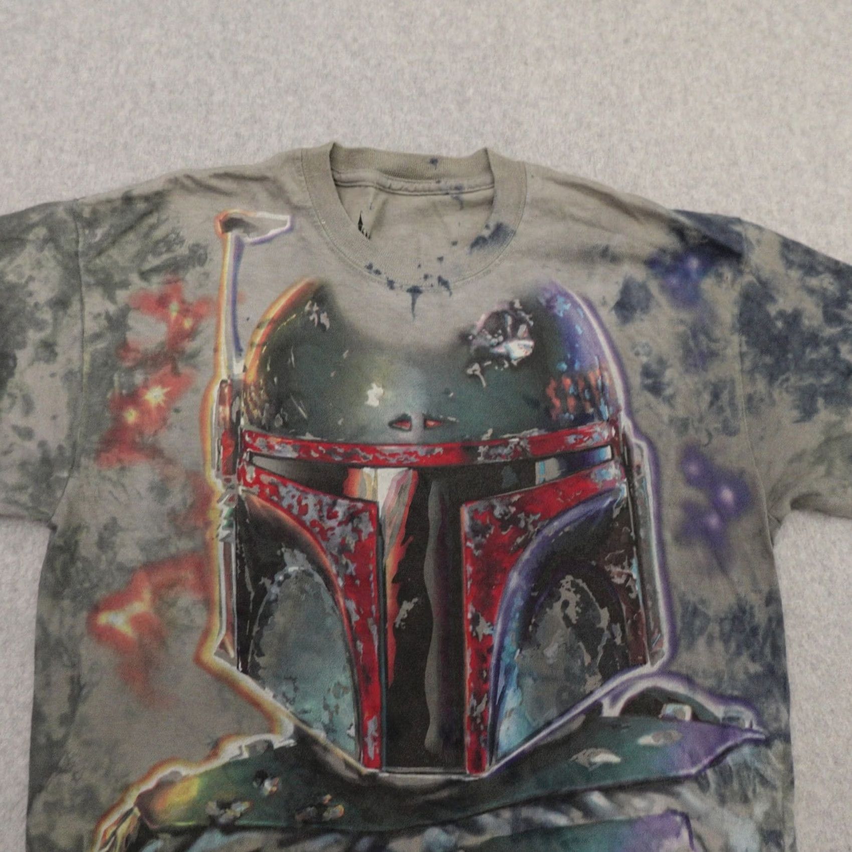 Disney Disney Parks Star Wars Boba Fett Tshirt Mens M Size Medium (20X28) Multicolor Tie Dye Graphic Shirt Size US M / EU 48-50 / 2 - 5 Thumbnail