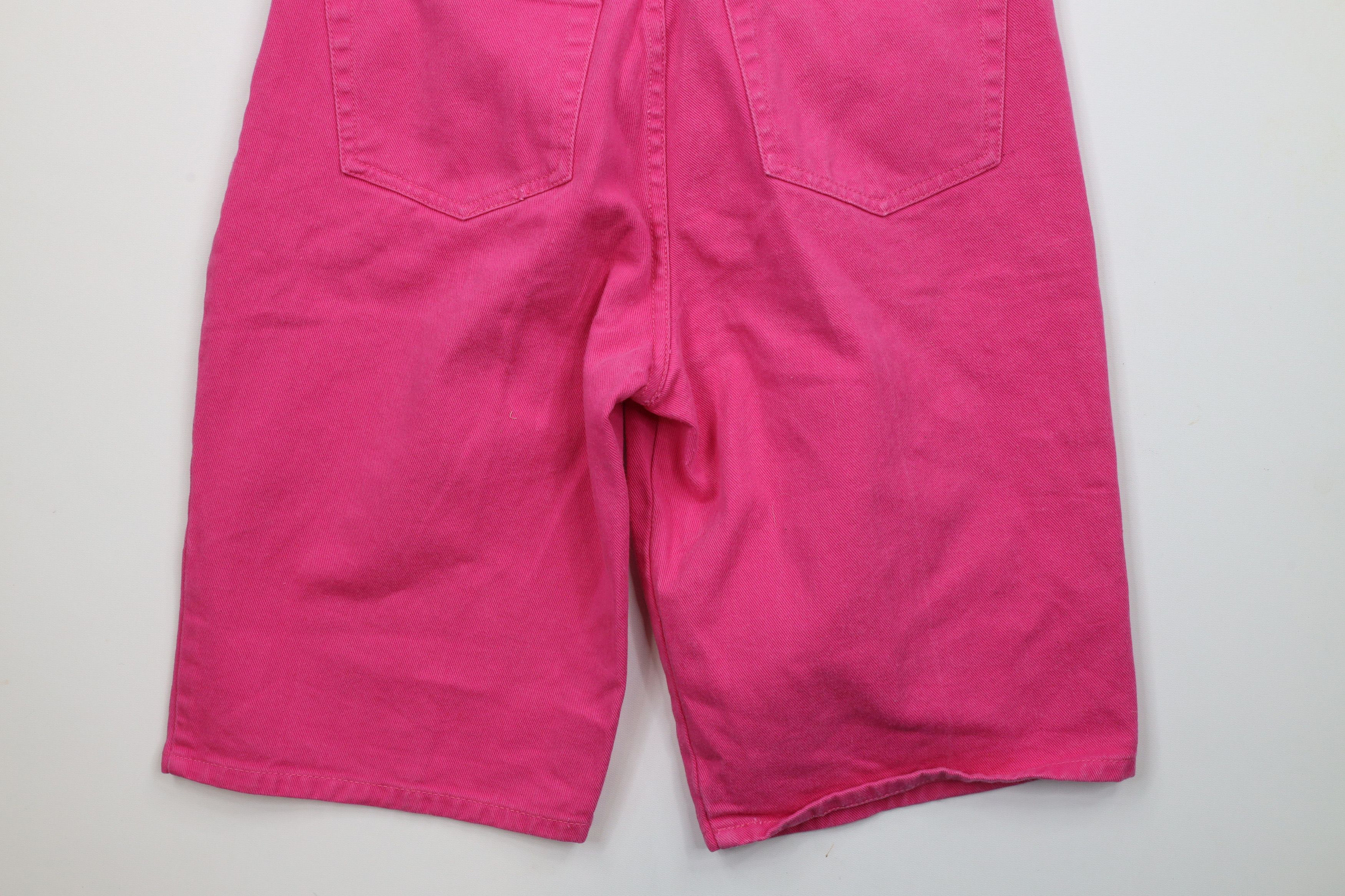 Vintage Vintage 90s Streetwear Fit Denim Jean Shorts Jorts Pink Size 34" / US 12 / IT 48 - 11 Thumbnail