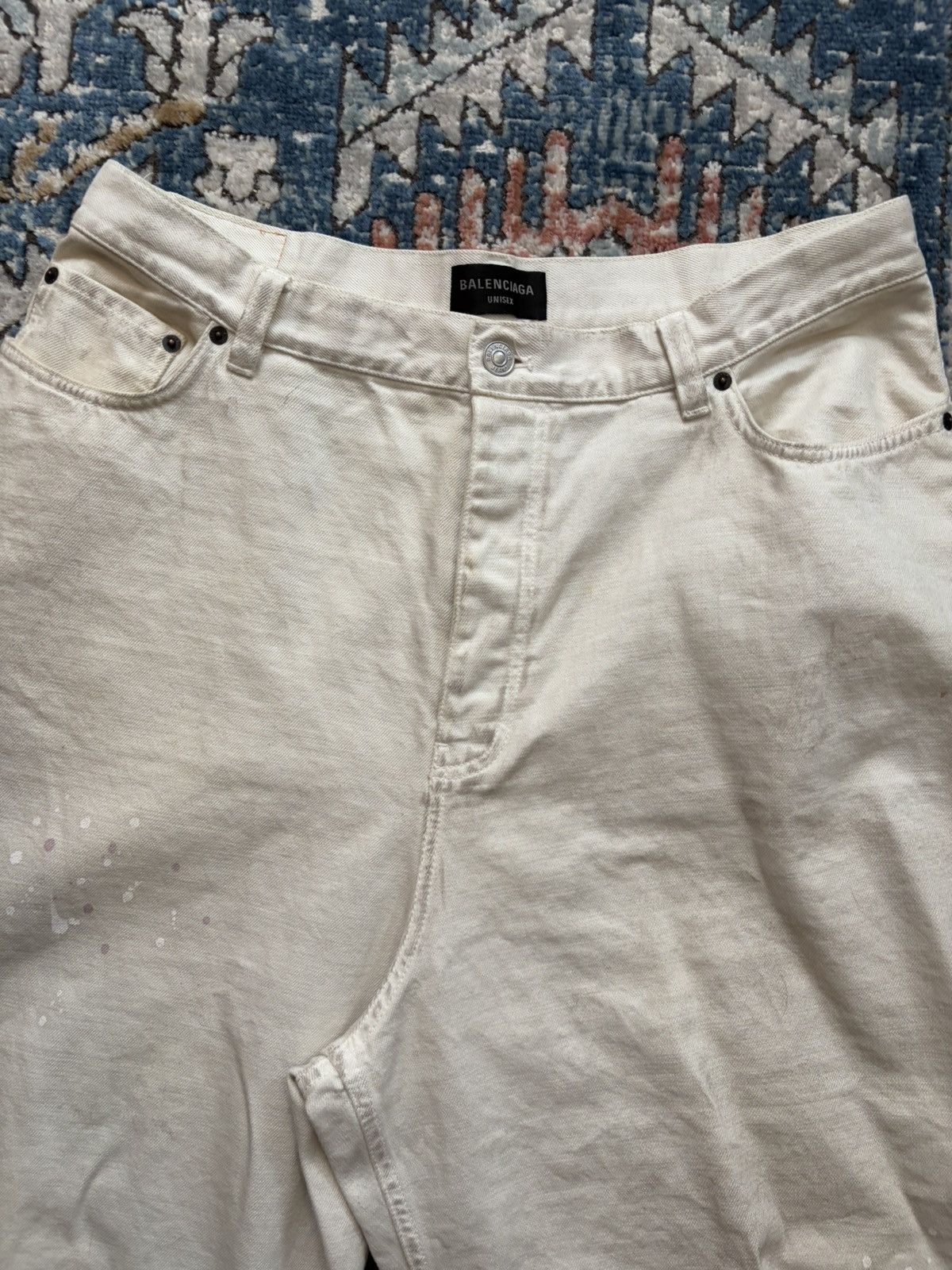 Balenciaga Balenciaga White Baggy Denim Size US 36 / EU 52 - 6 Thumbnail