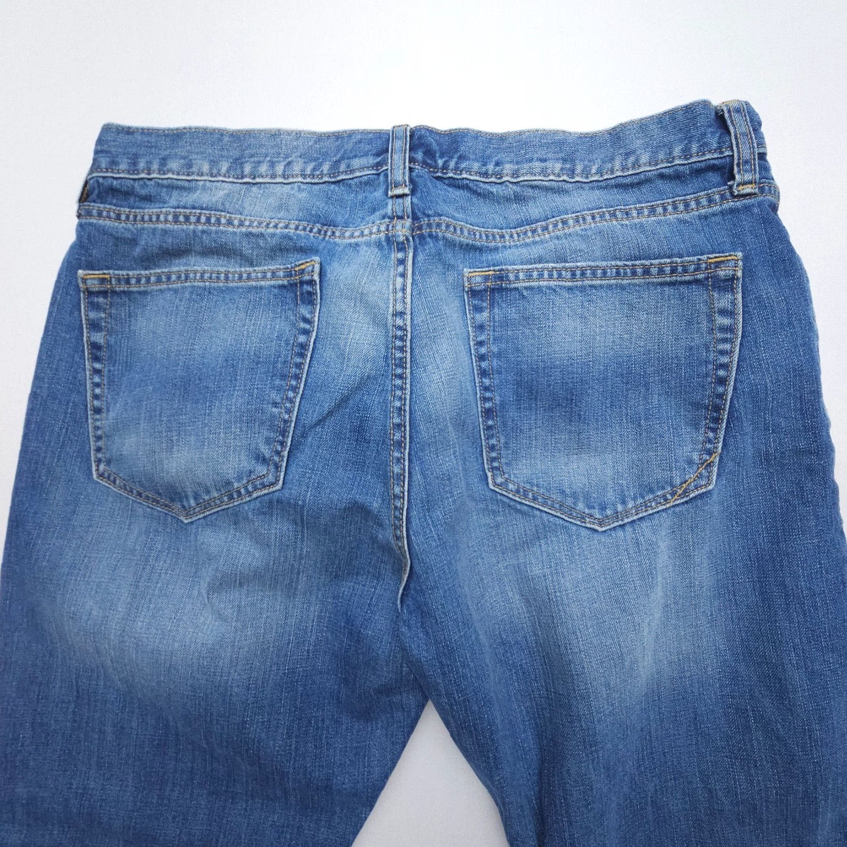 Banana Republic Banana Republic Jeans Mens 36 x 29 Straight Denim Blue Solid Cotton Regular 5-Pocket Vintage? No Size US 36 / EU 52 - 8 Thumbnail