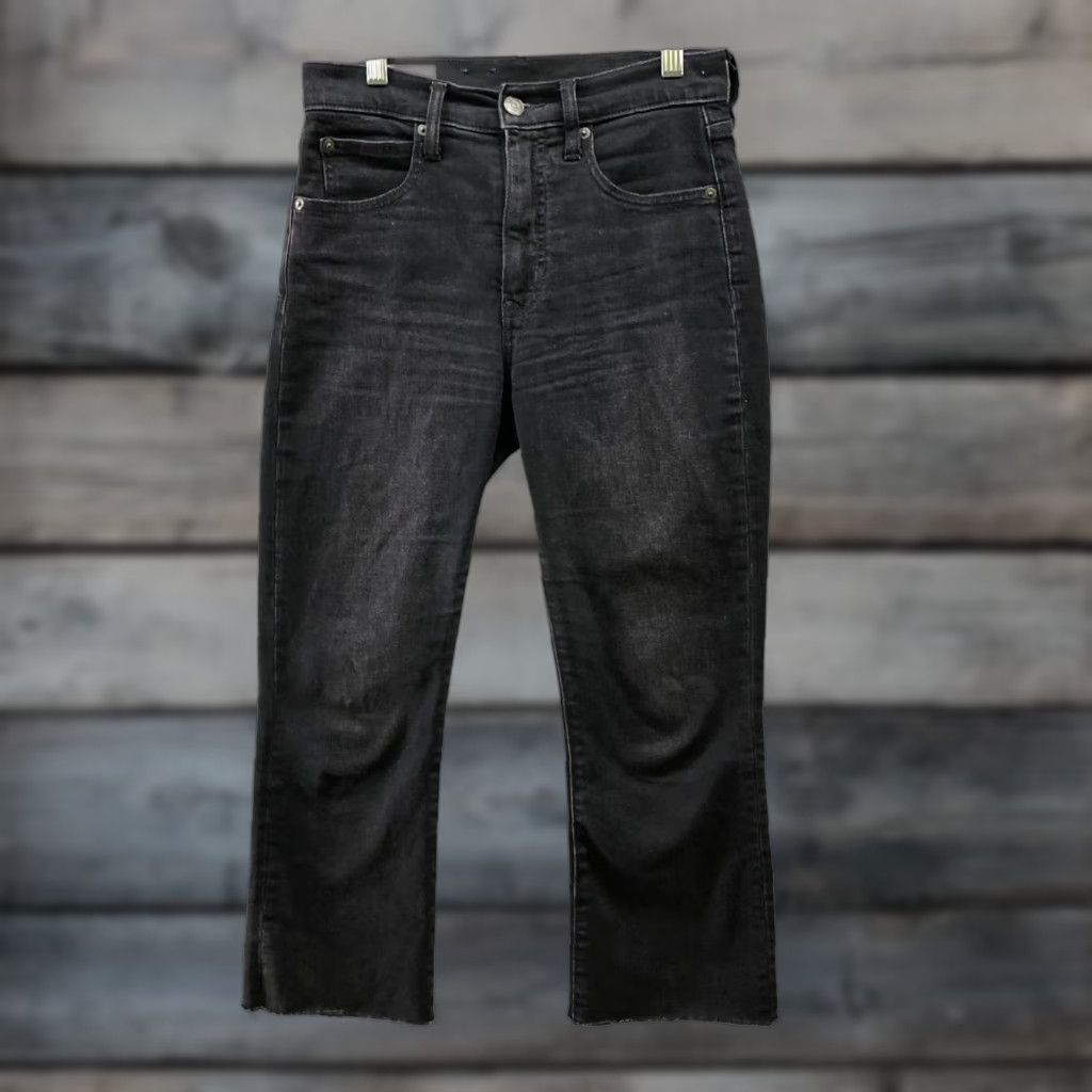 Gap VINTAGE Gap Kick Fit High Rise Jeans Womens 26P 2P Black Stretch Crop Size 26" / US 2 / IT 38 - 1 Thumbnail