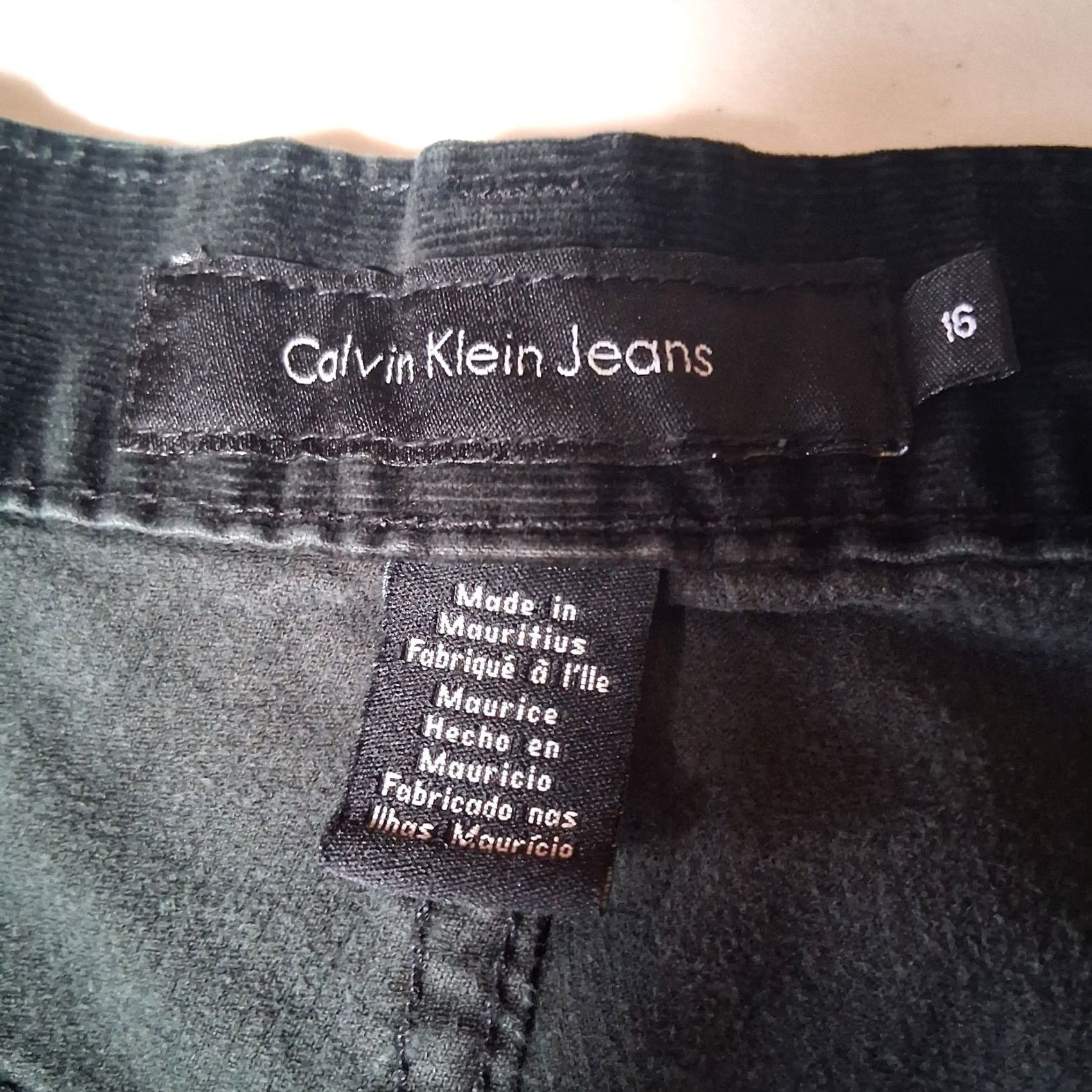 Calvin Klein Calvin Klein Pants Women 16 Bootcut Black Stretch Classic Hemmed Corduroy Size 38" / US 16 / IT 52 - 3 Thumbnail