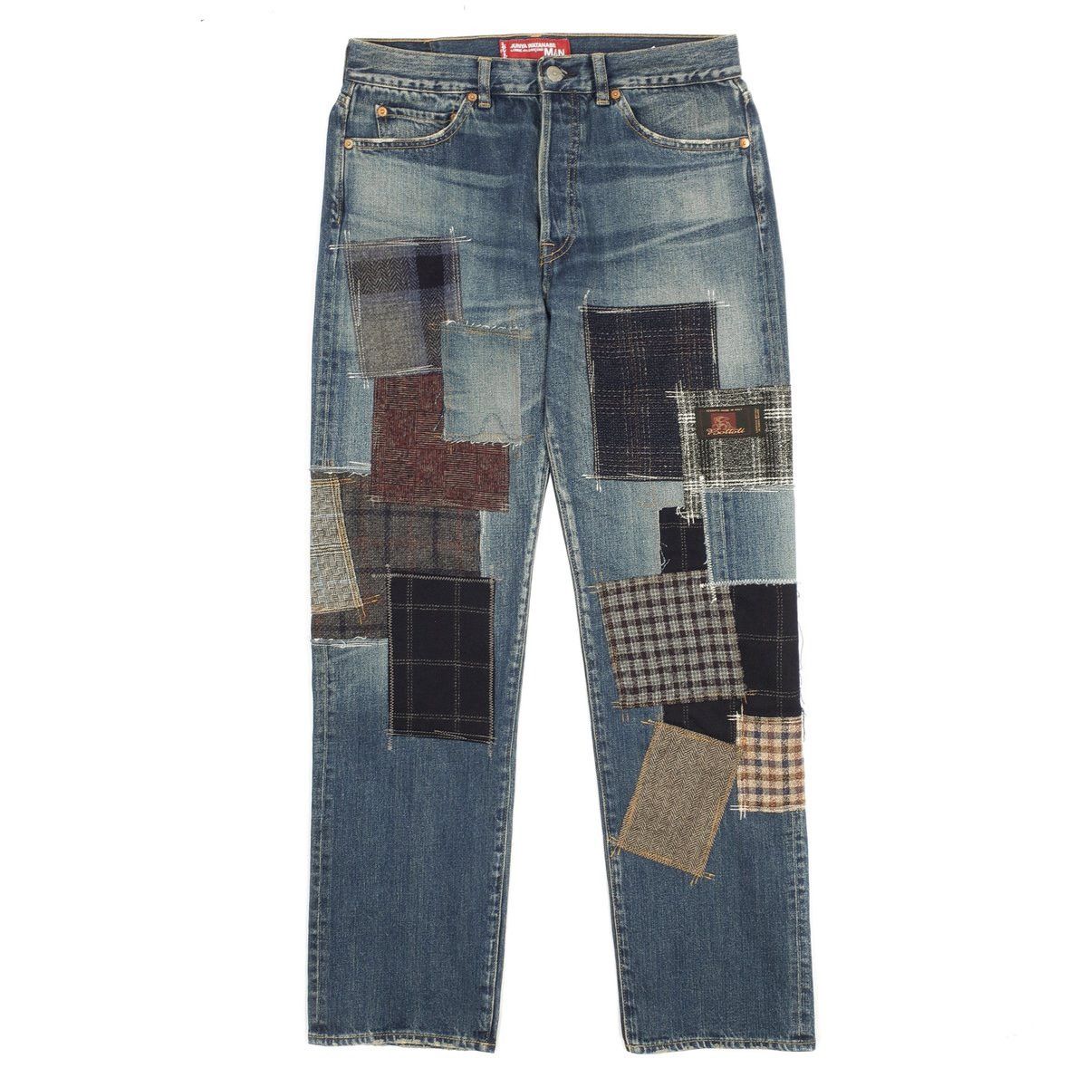 image of Comme Des Garcons x Junya Watanabe 2021 Junya Watanabe X Levi’S Patchwork Jeans in Blue Patchwork (