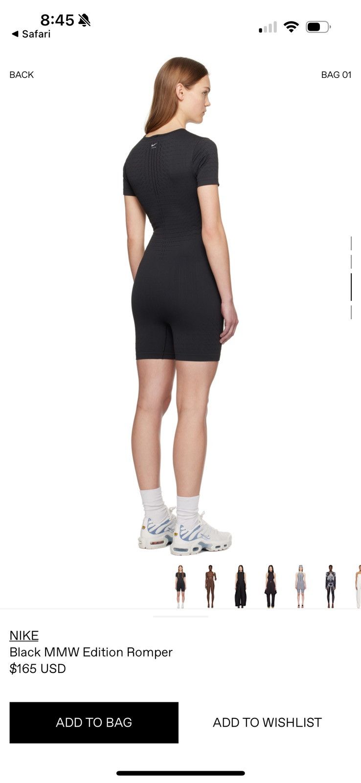 MMW × Nike Womens Nike MMW Womens Jumpsuit Sz Large NWT Size L / US 10 / IT 46 - 9 Thumbnail