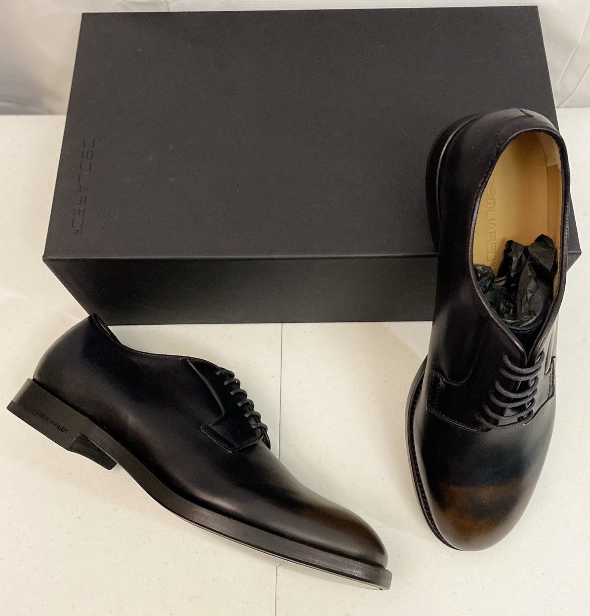 Dsquared2 Dsquared2 🇮🇹 Burnish Toe Goodyear Welt Veg Tan Derby 10 NEW Size US 10 / EU 43 - 6 Thumbnail