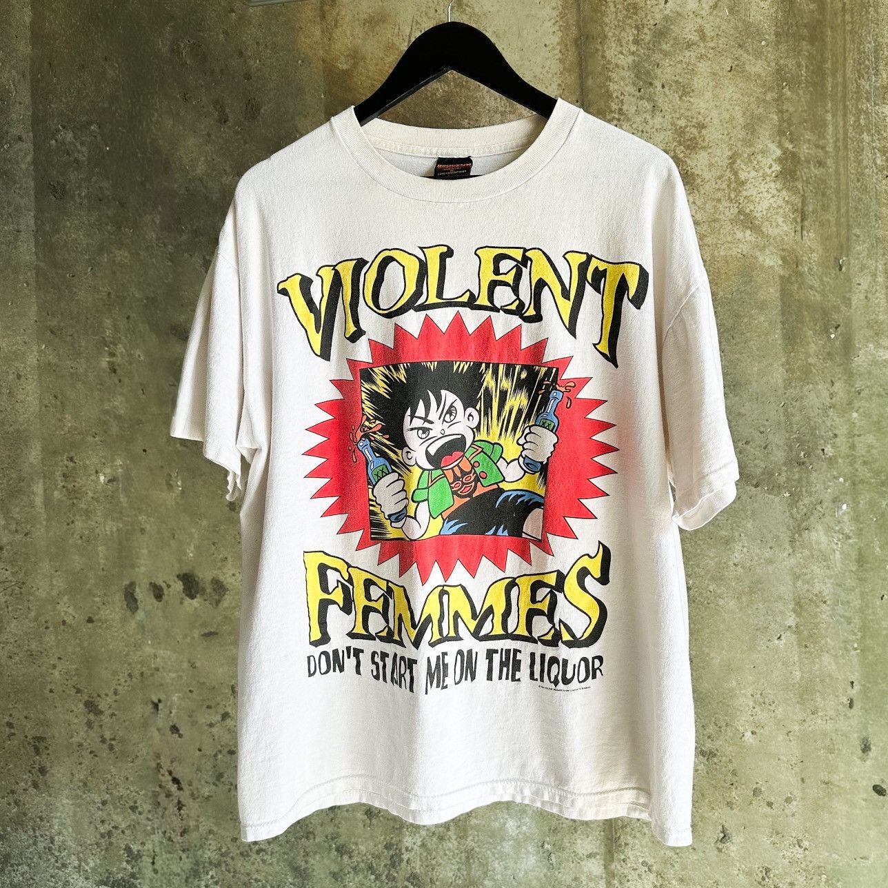 Brockum 90s Vintage VIOLENT FEMMES Dont Start Me On The Liquor Shirt Size US XL / EU 56 / 4 - 1 Thumbnail