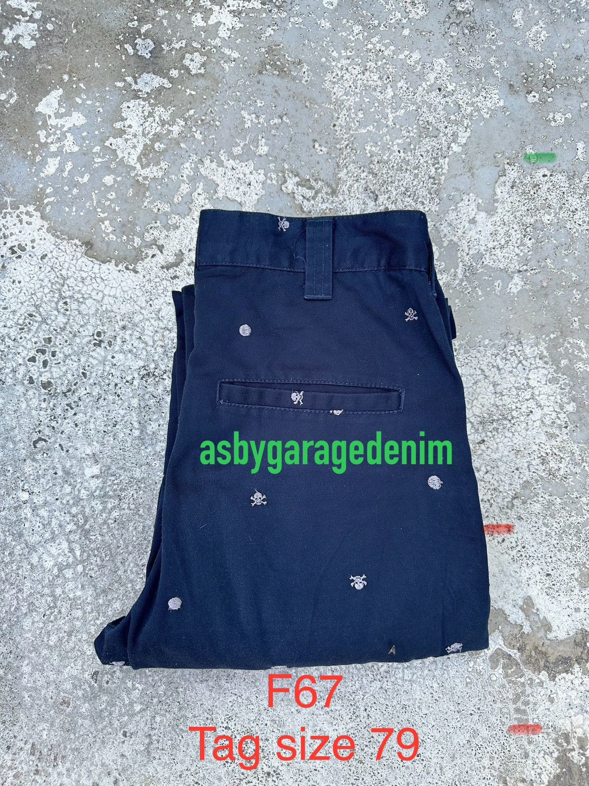 14th Addiction Roushatte Skull Punk Monogram Denim F67 Size US 28 / EU 44 - 9 Thumbnail