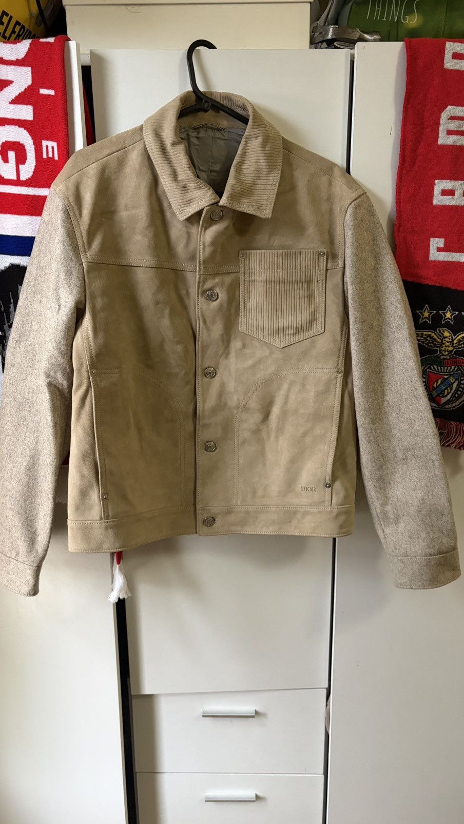 Dior Christian Dior Beige Suede Jacket Size US S / EU 44-46 / 1 - 1 Thumbnail
