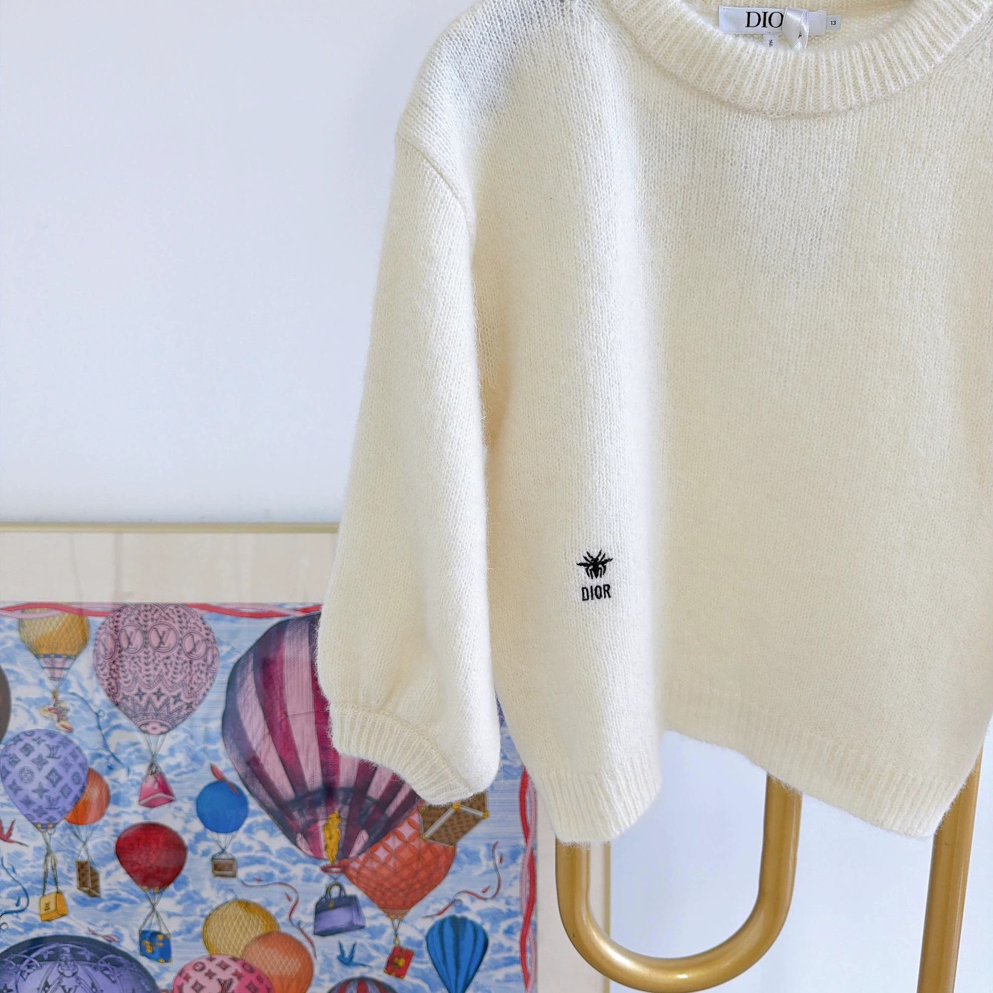Dior Christian Dior Beige Knit Pullover 13 Size XS / US 0-2 / IT 36-38 - 5 Thumbnail